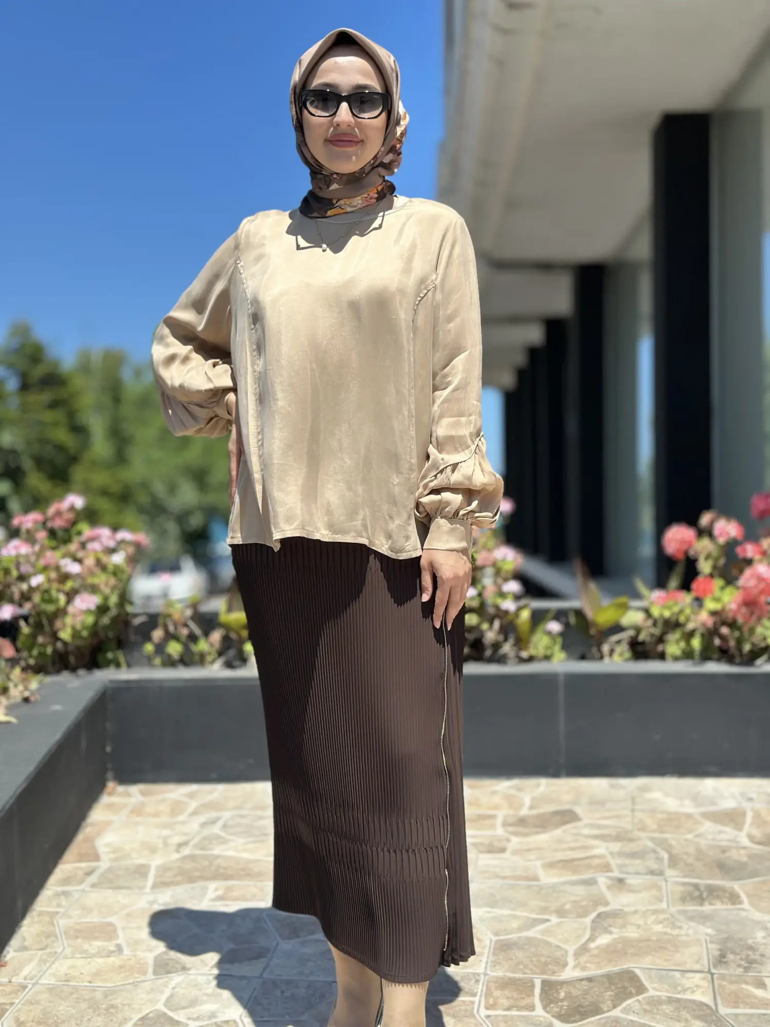 Misswhence Fermuarlı Pliseli Etek 39921