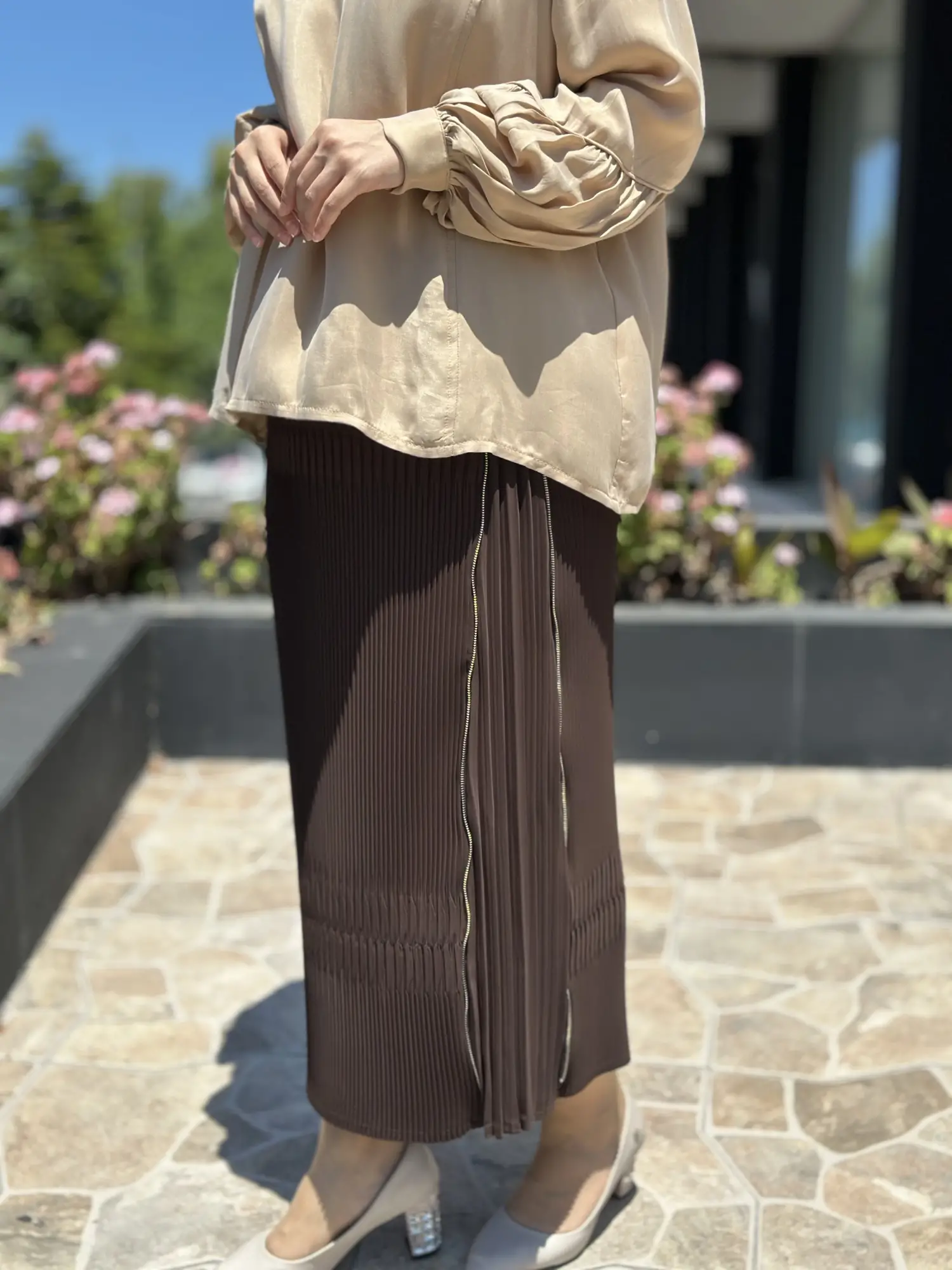 Misswhence Fermuarlı Pliseli Etek 39921