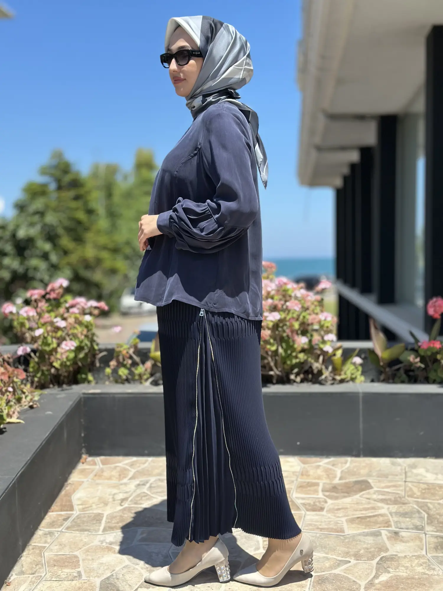 Misswhence Fermuarlı Pliseli Etek 39921