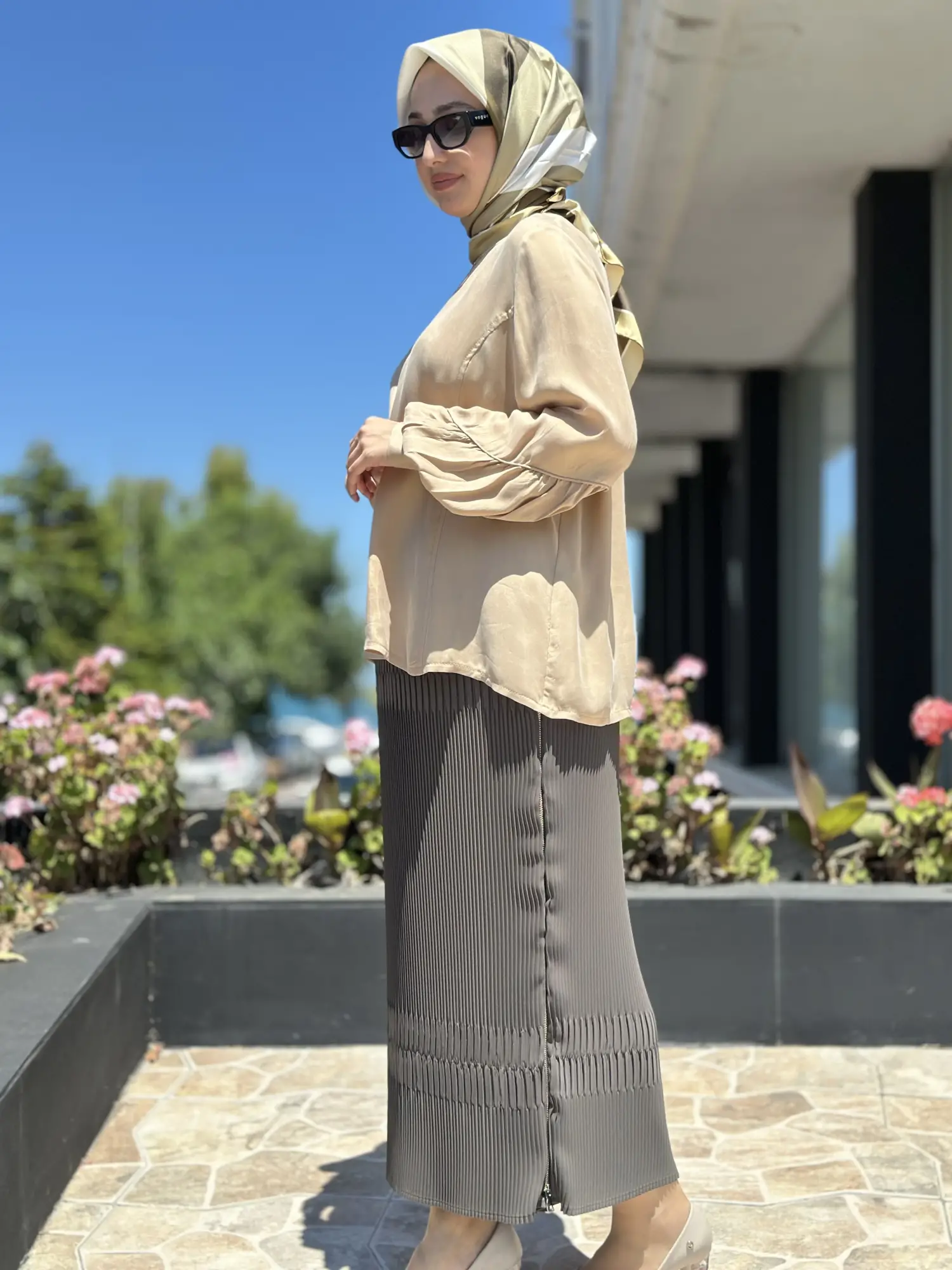 Misswhence Fermuarlı Pliseli Etek 39921