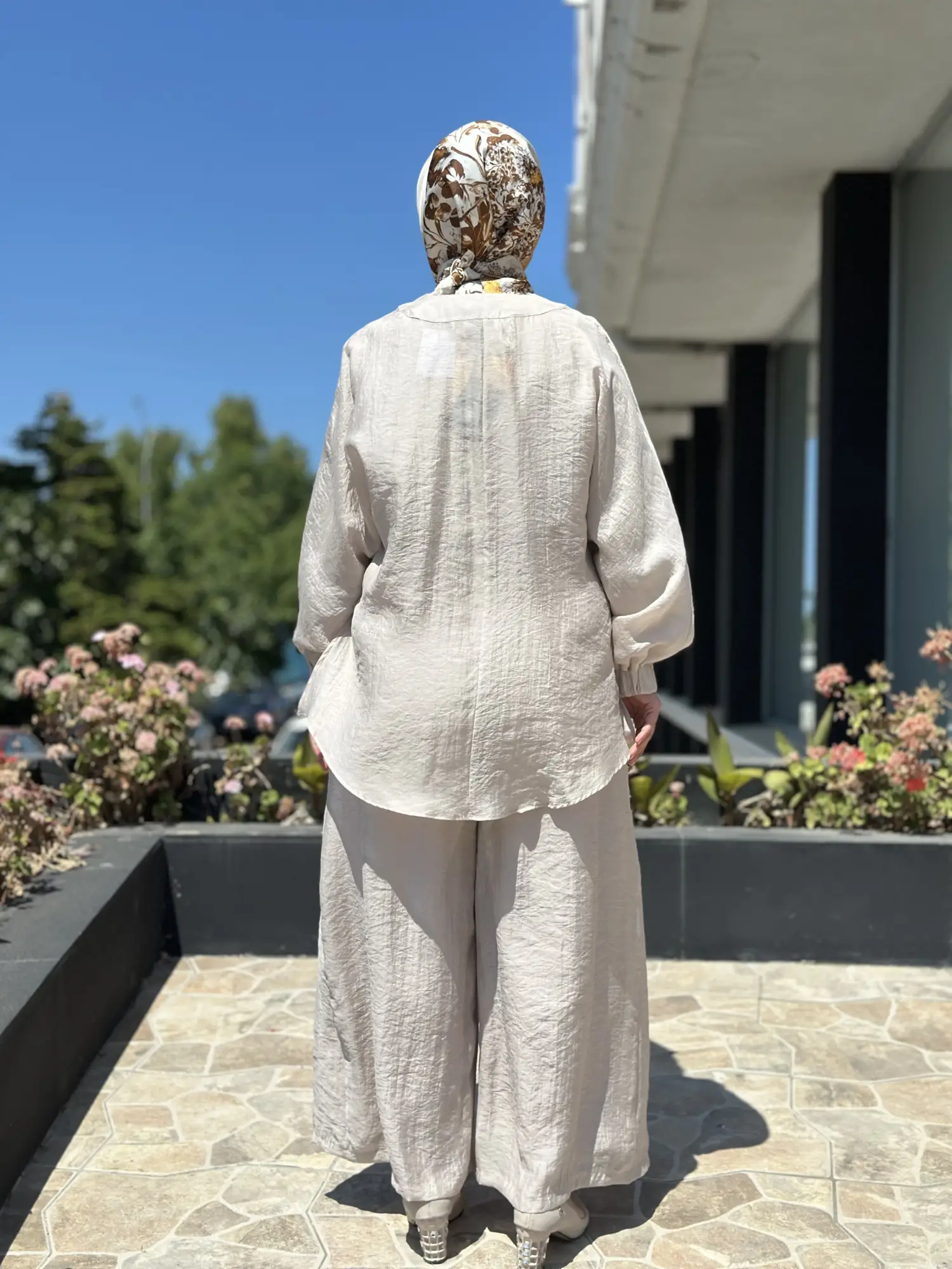 Almarwah Pile Detaylı Tencel Etek Pantolon 606123