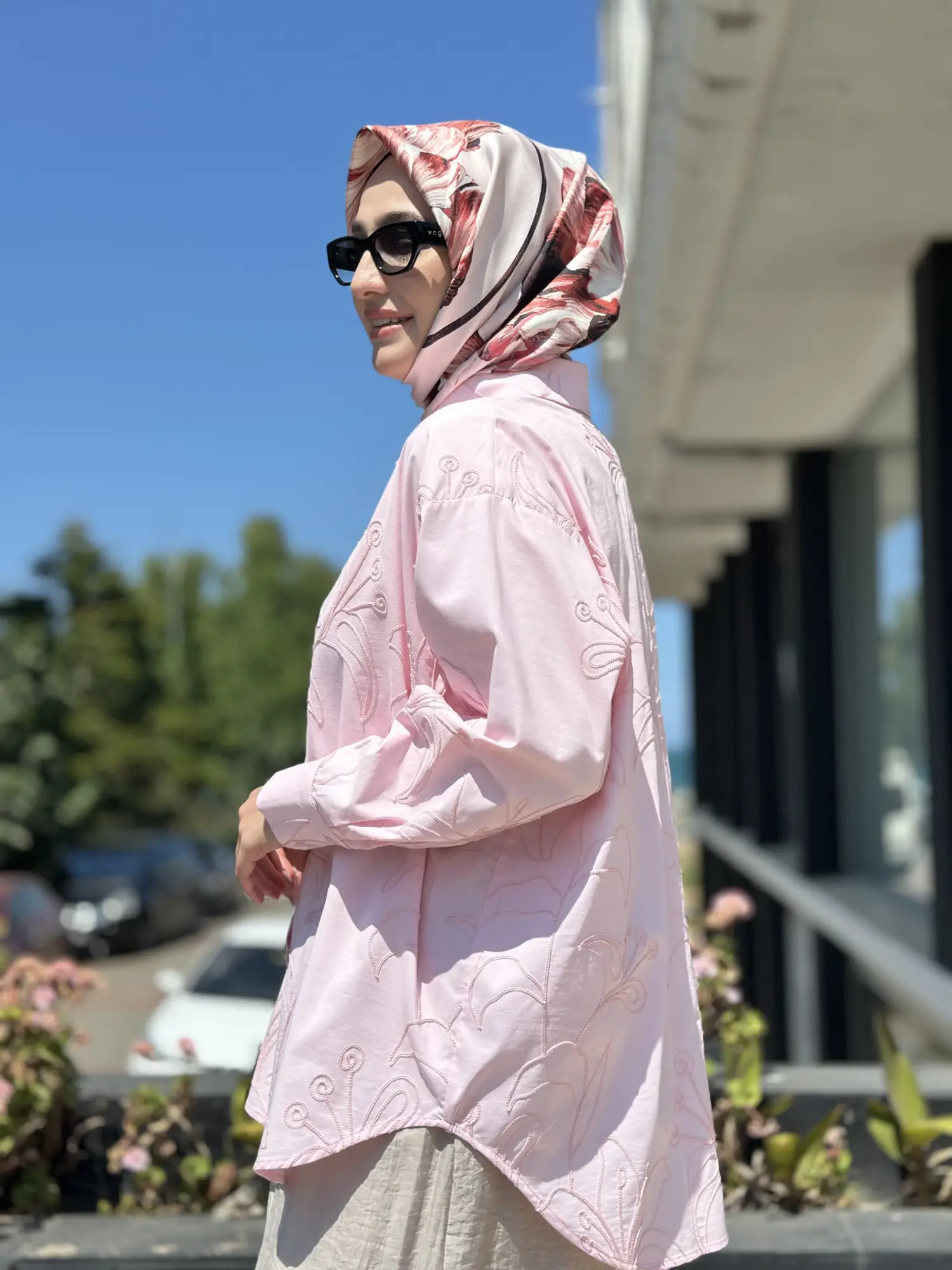 Kahma Nakış işlemeli Gömlek