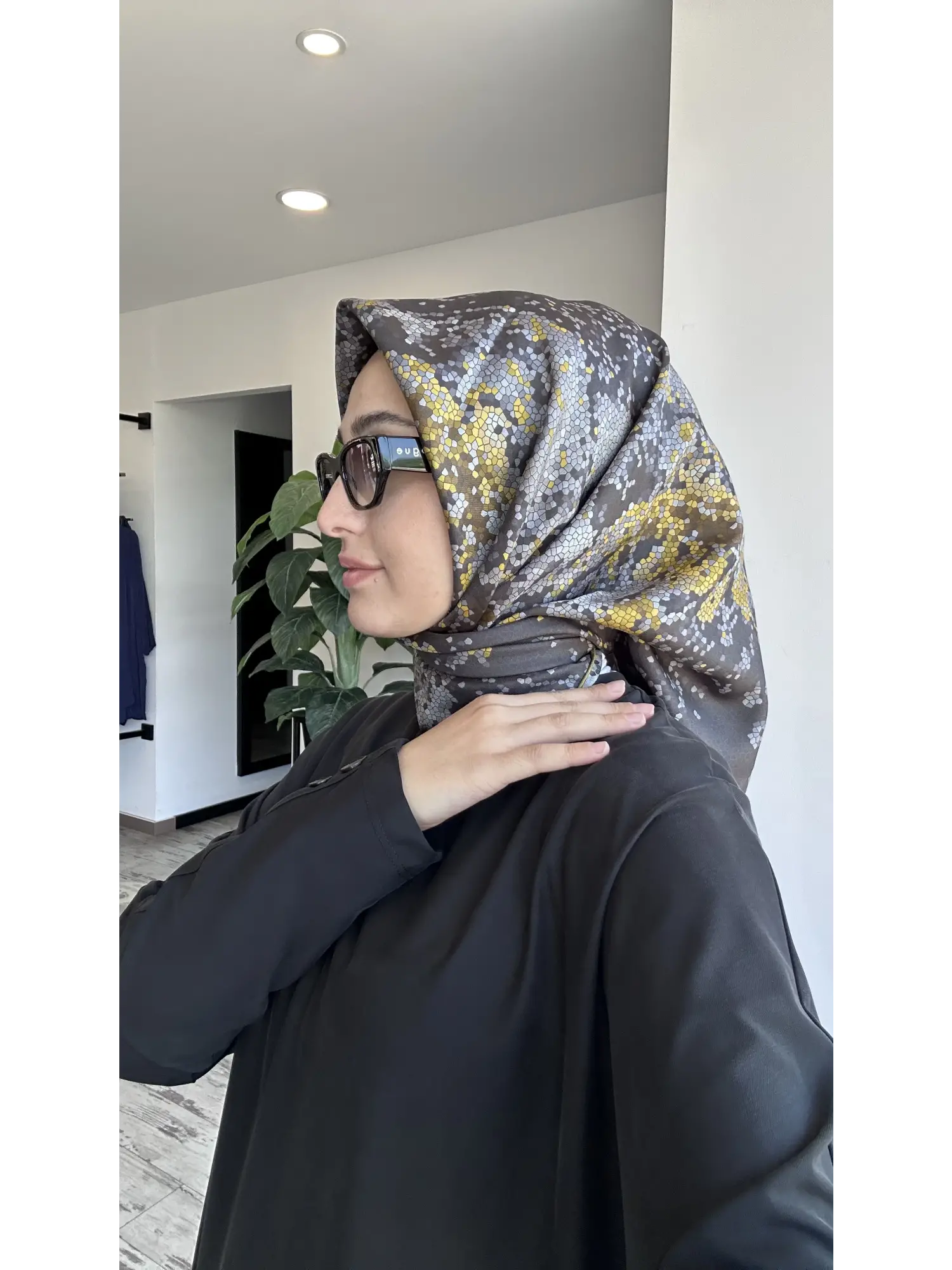 Tığ Triko Kolları Düğme Detaylı Oversize Tunik TNK4103