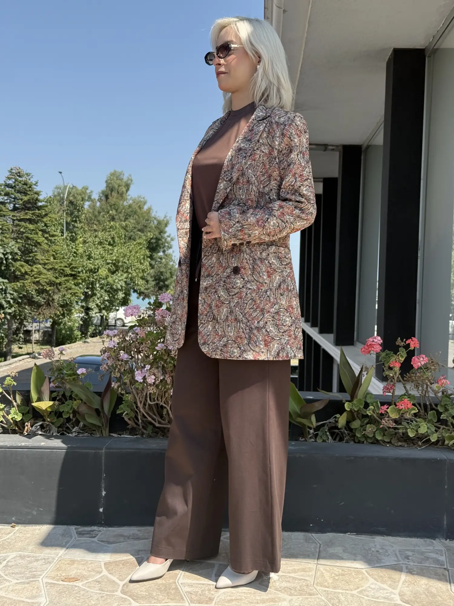 Kayra Desenli Dokuma Ceket KA73022