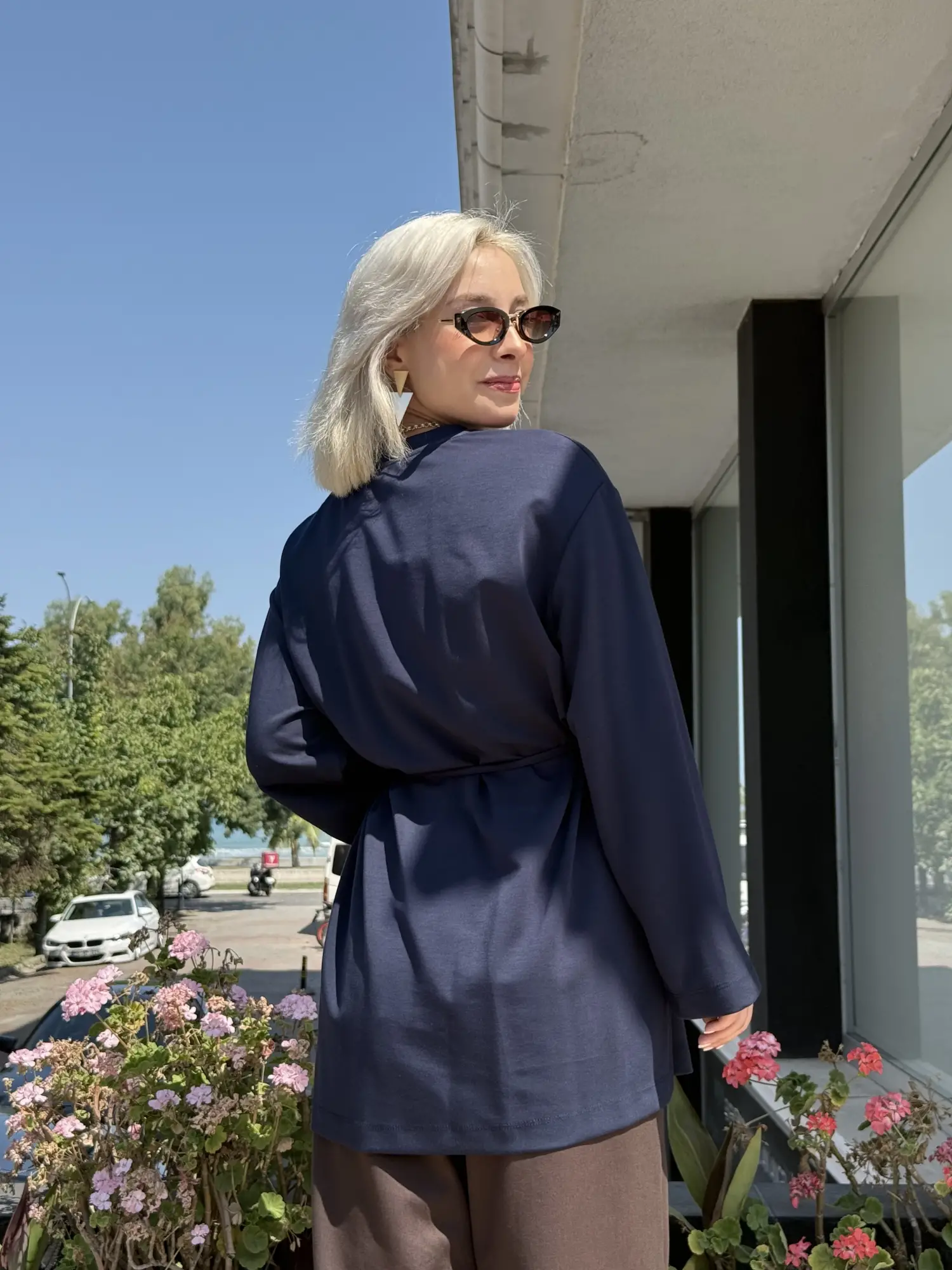 Kayra İp Kemerli Modal Sweatshirt KA31009