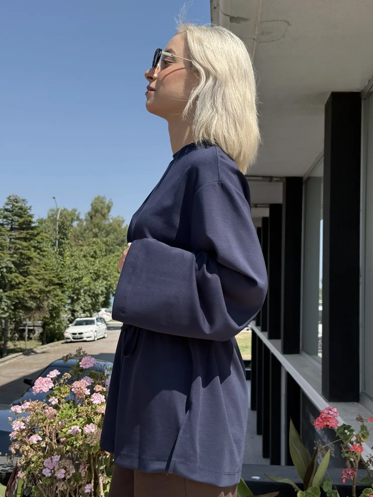 Kayra İp Kemerli Modal Sweatshirt KA31009
