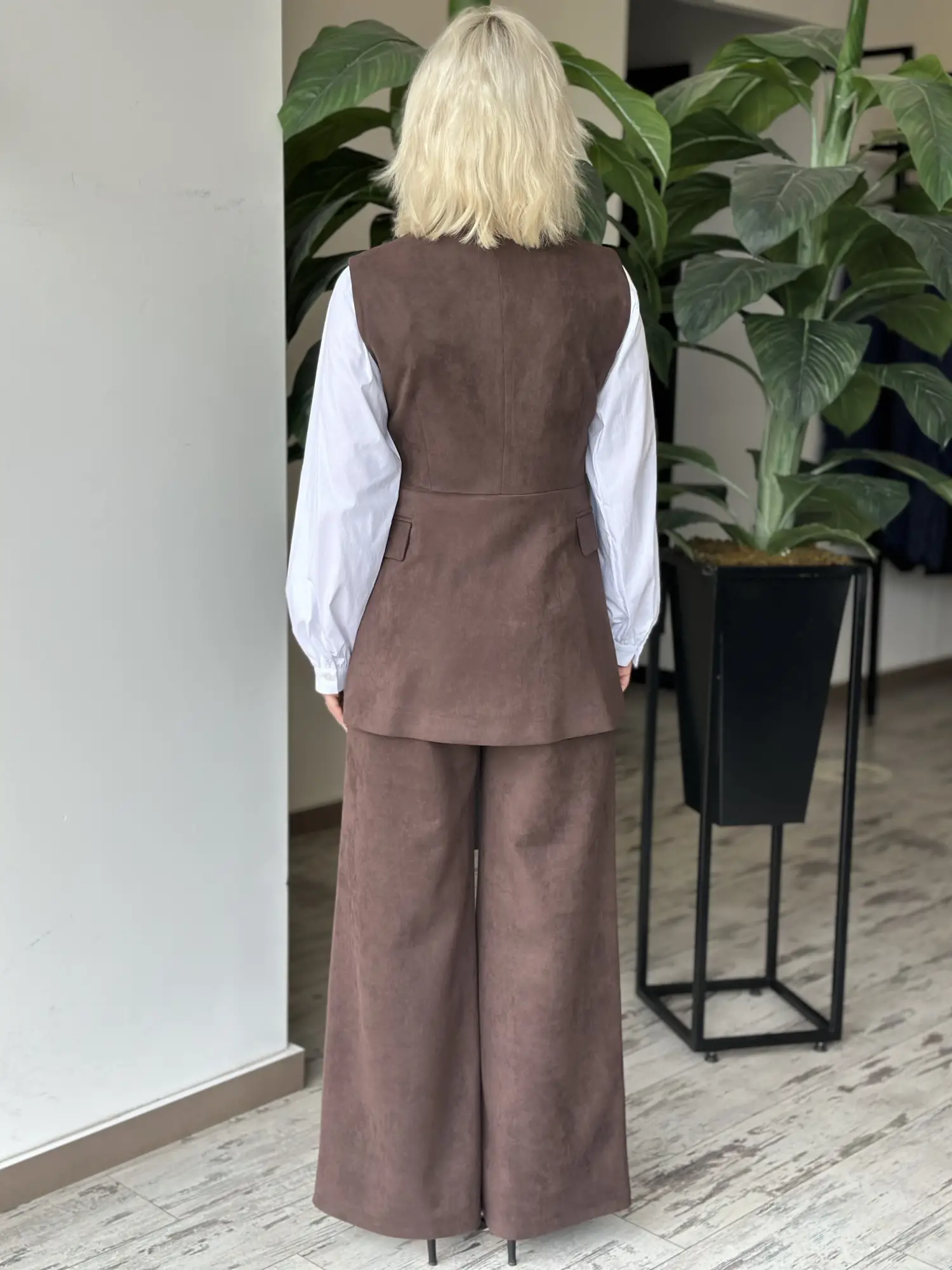 Kayra Süet Yelek Pantolon Takım KA16014