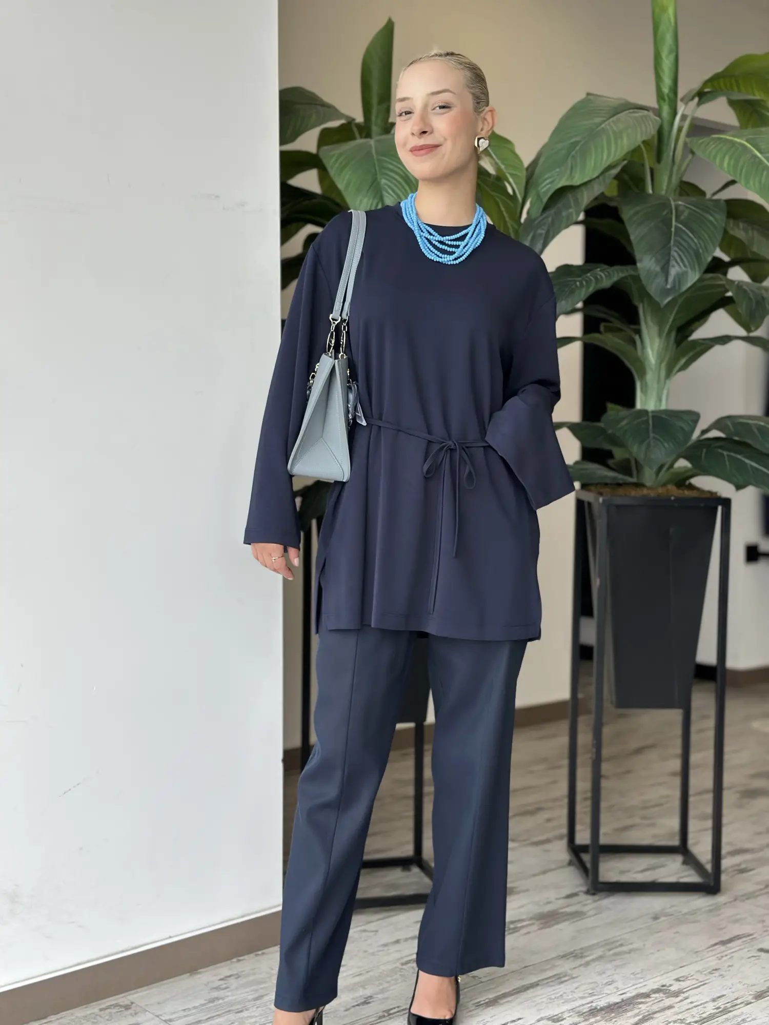 Kayra İp Kemerli Modal Sweatshirt KA31009