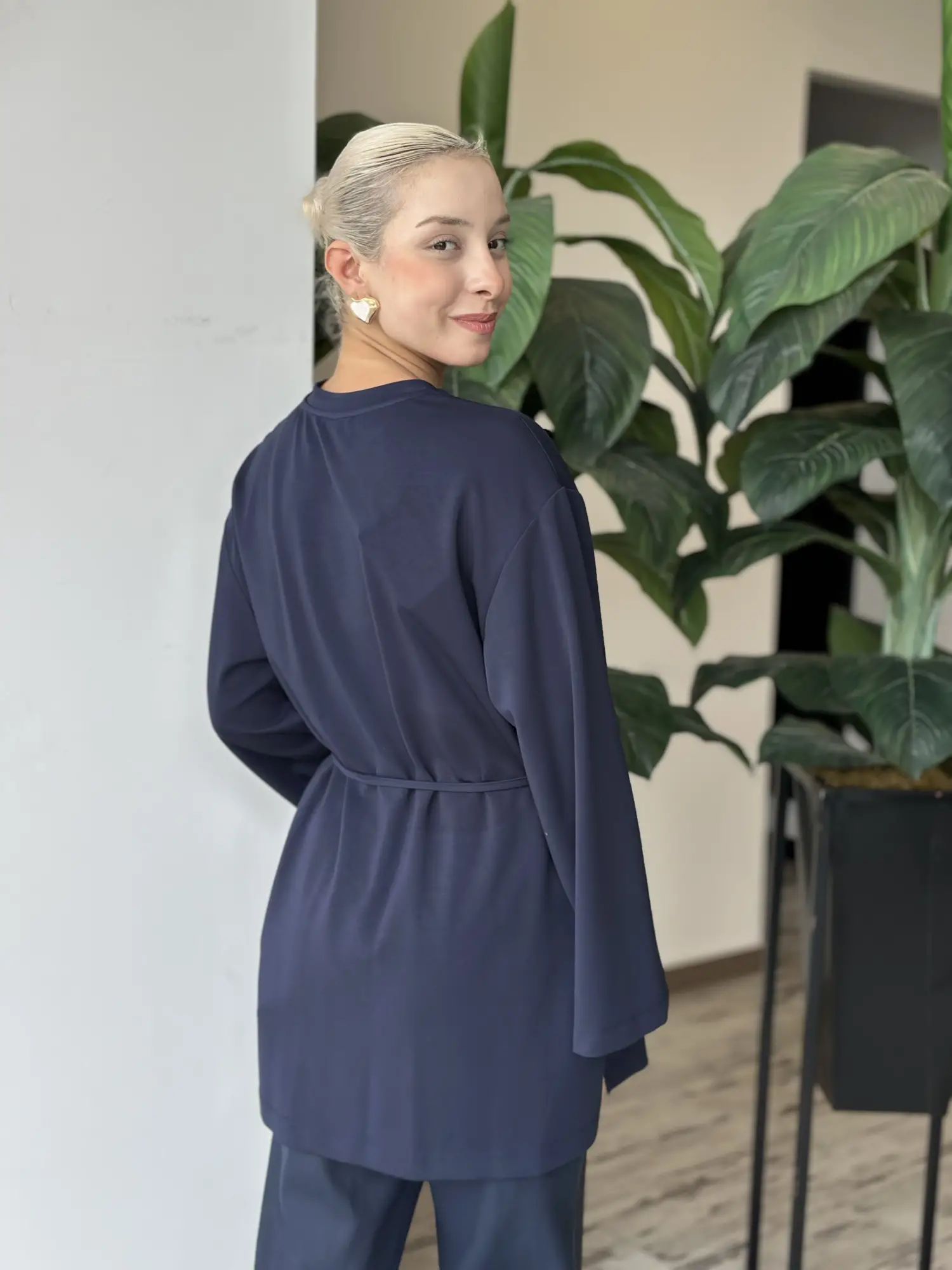 Kayra İp Kemerli Modal Sweatshirt KA31009