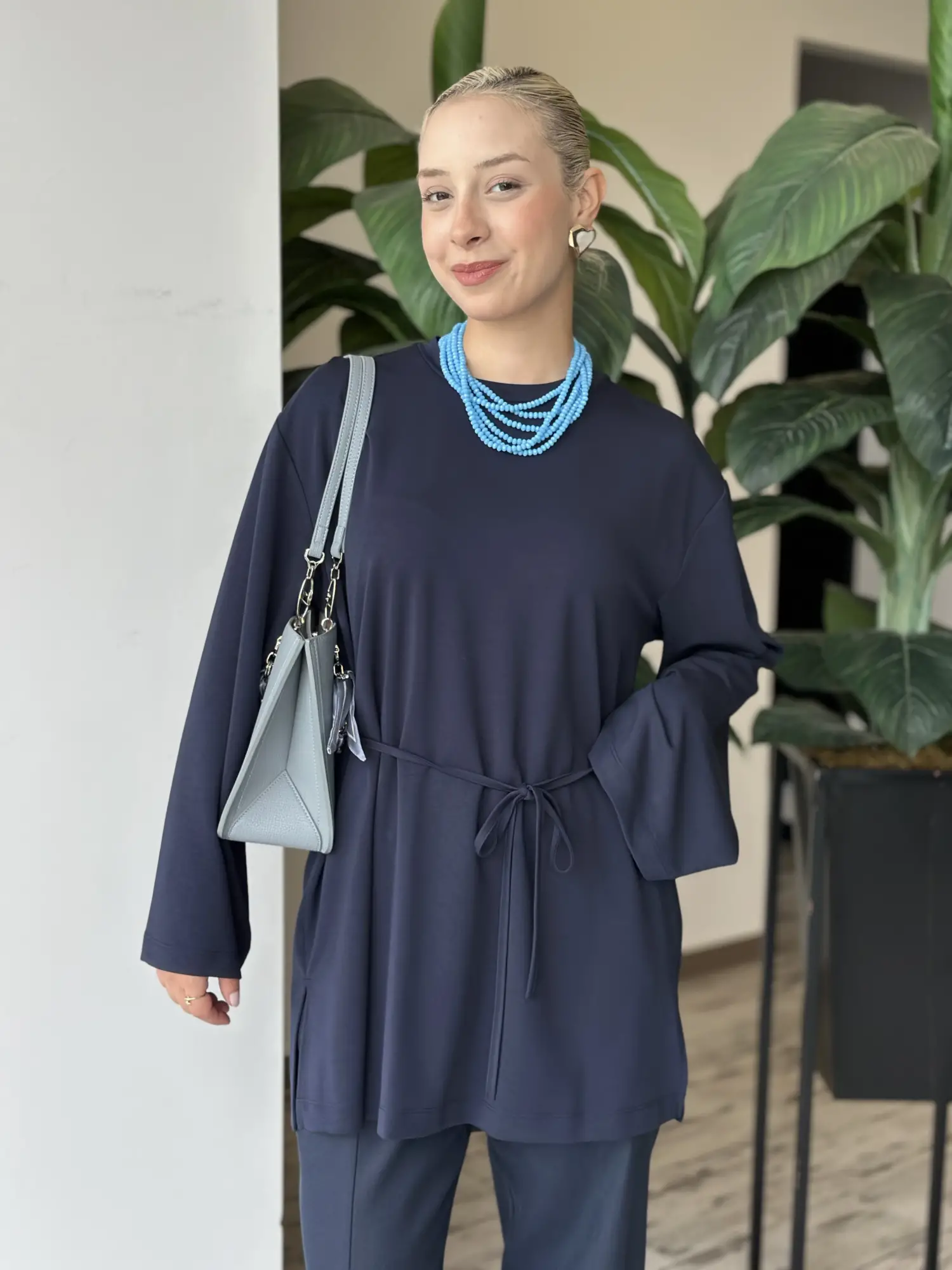 Kayra İp Kemerli Modal Sweatshirt KA31009