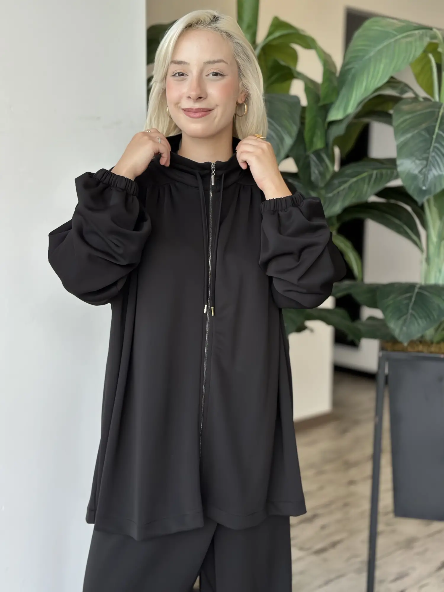 Almarwah Üçlü Kap Tunik Pantolon Takım 203078