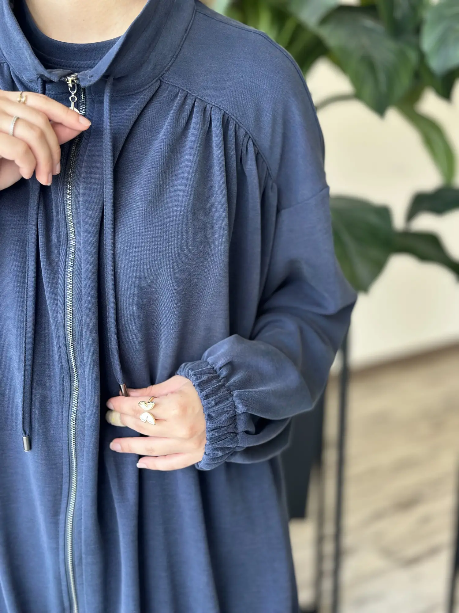 Almarwah Üçlü Fermuarlı Spor Kap Tunik Pantolon Takım 203032