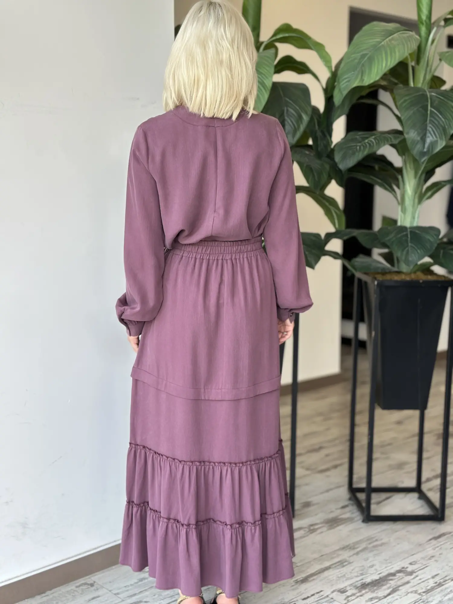 Almarwah Beli Lastikli Cepli Etek Bluz Takım 203025