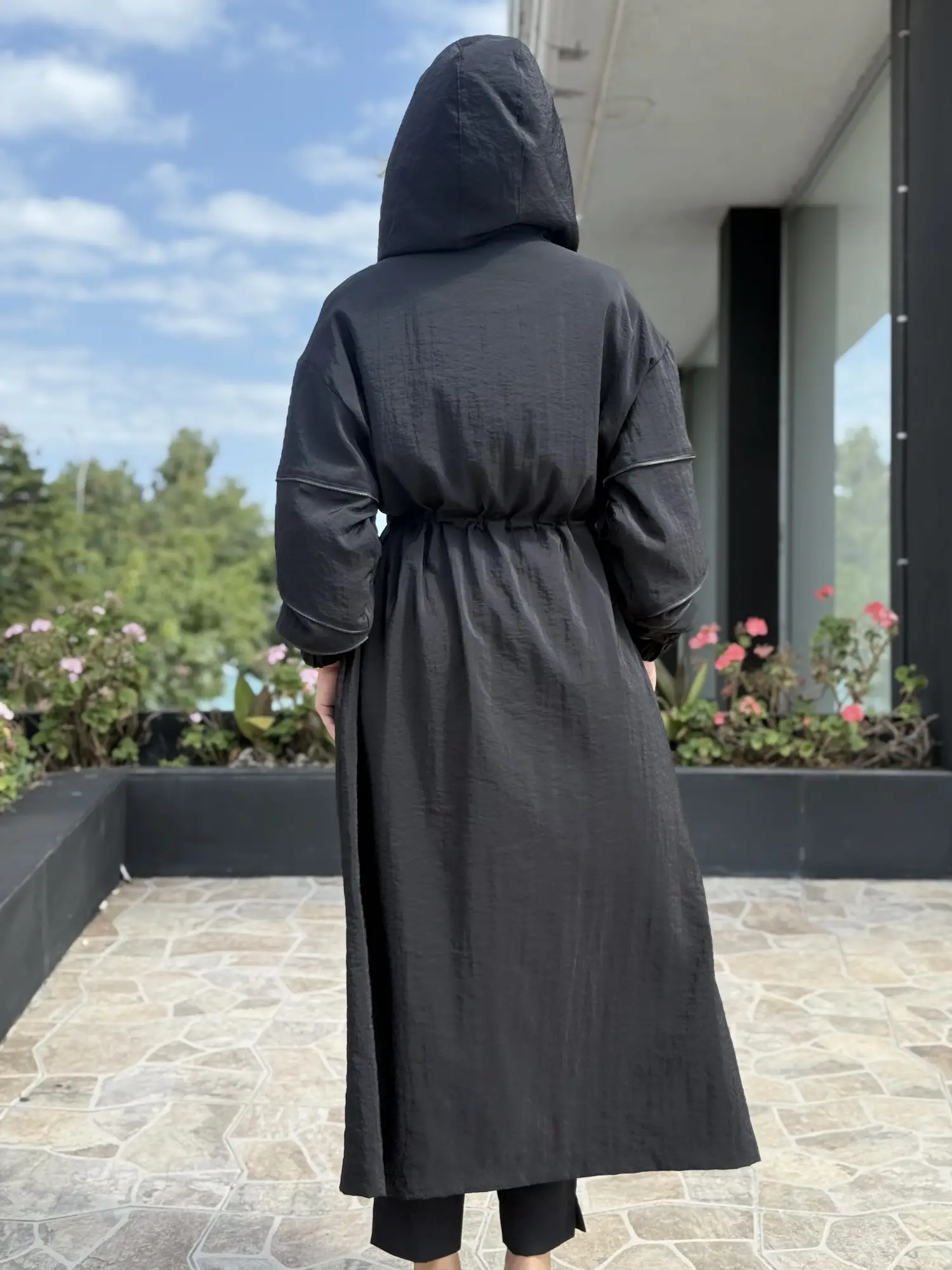 Almarwah Önü ve Kolları Fermuar Aksesuar Detaylı Kap 405043
