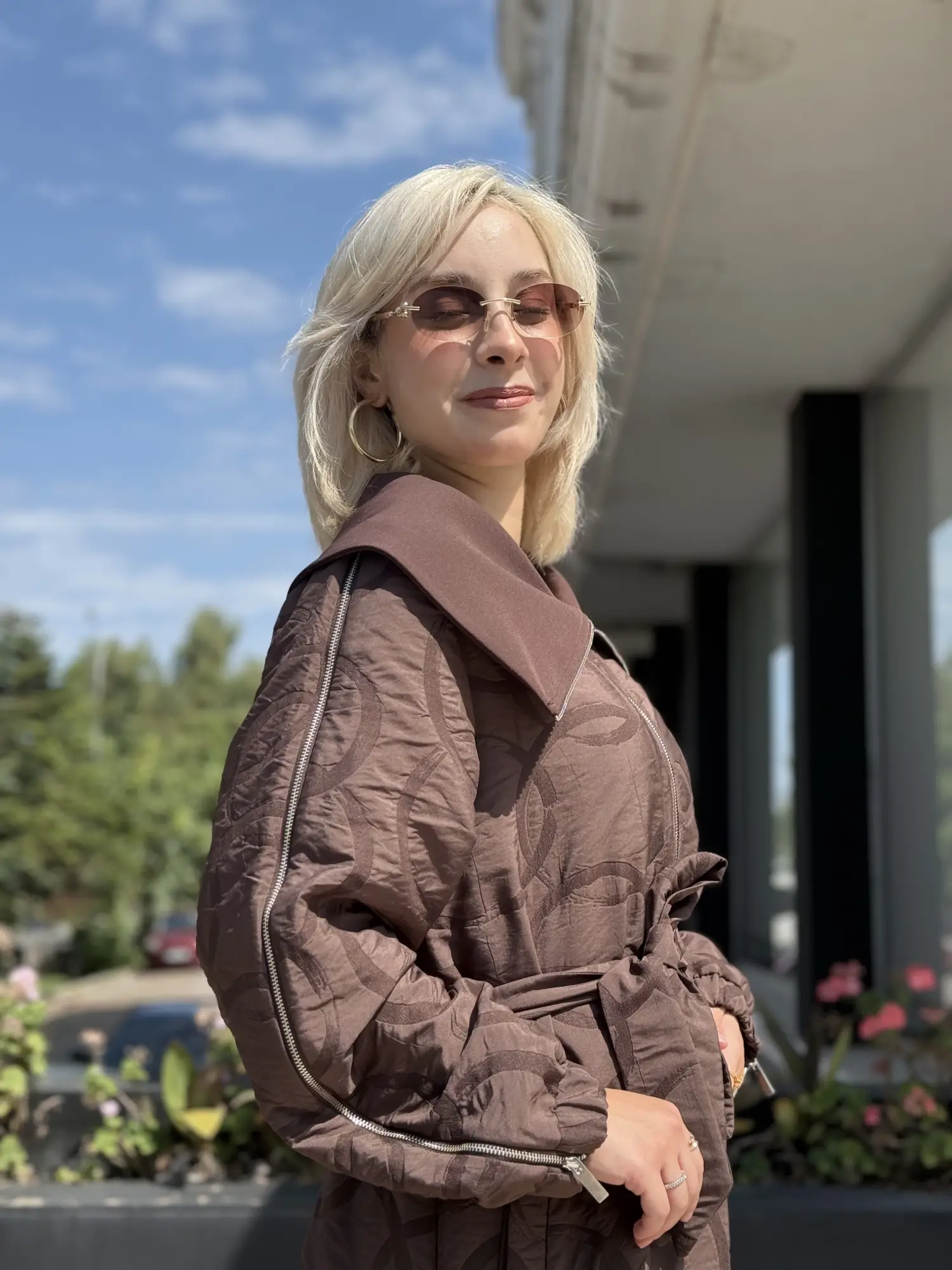 Kayra Fermuar Detaylı Kapitone Uzun Giyçık Kap KA25006