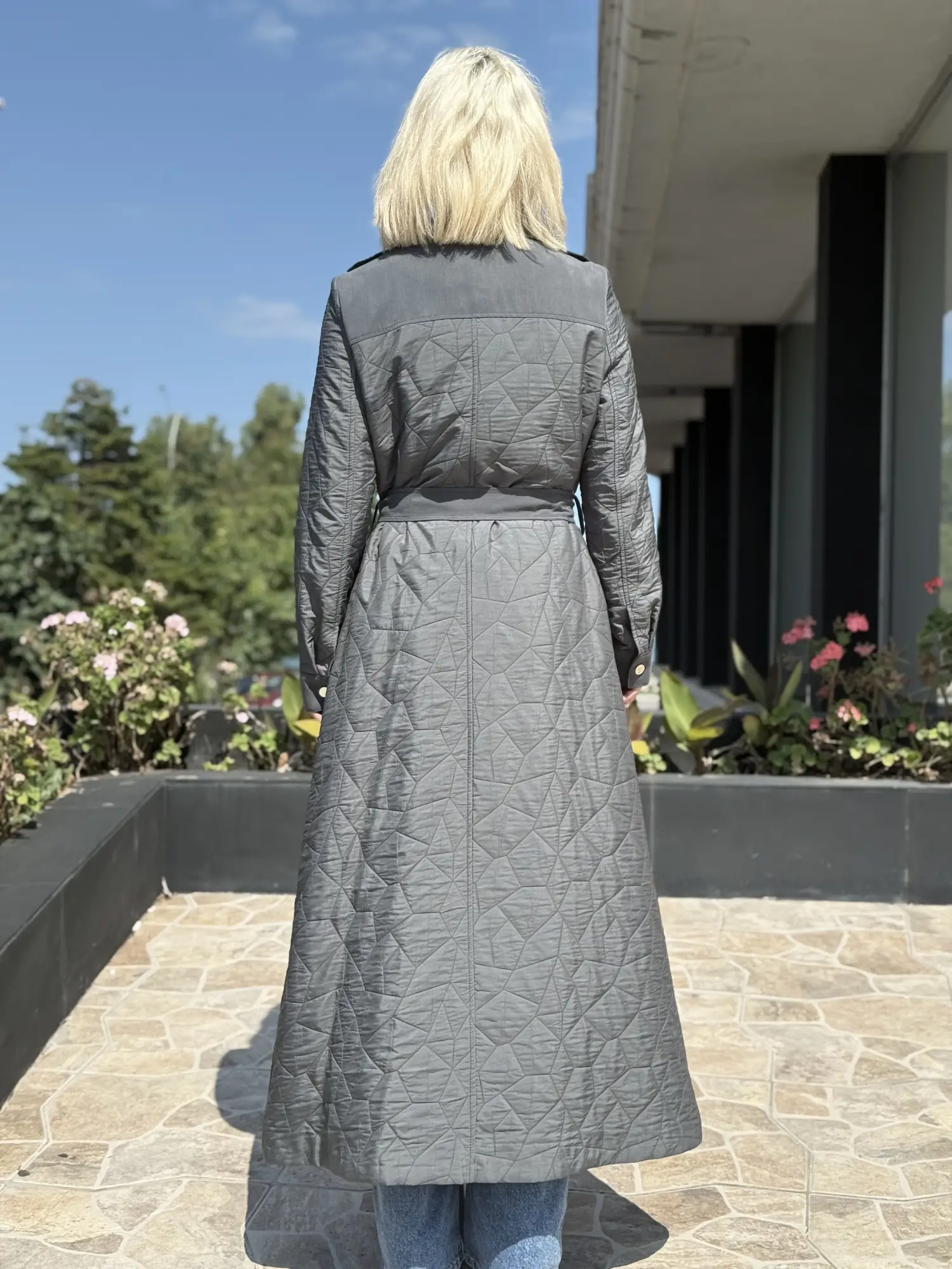 Kayra Kuşaklı Kapitone Pardesü KA15003