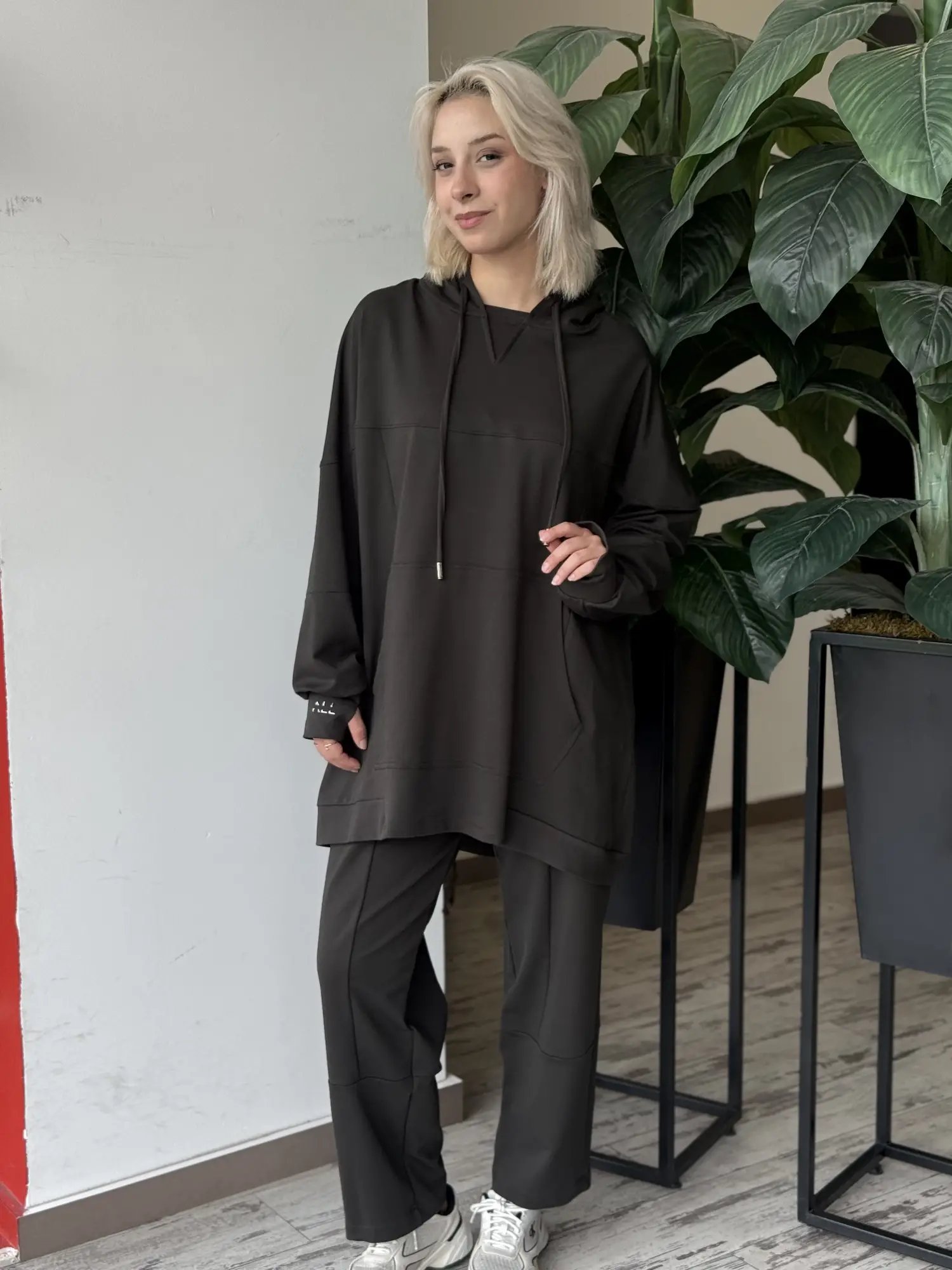 Almarwah Spor Dikiş Detaylı Sweat Pantolon Takım ALL3000