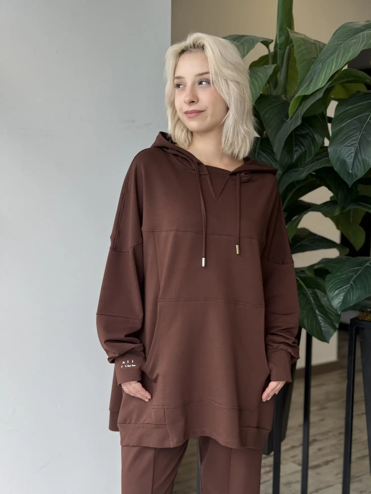 Almarwah Spor Dikiş Detaylı Sweat Pantolon Takım ALL3000