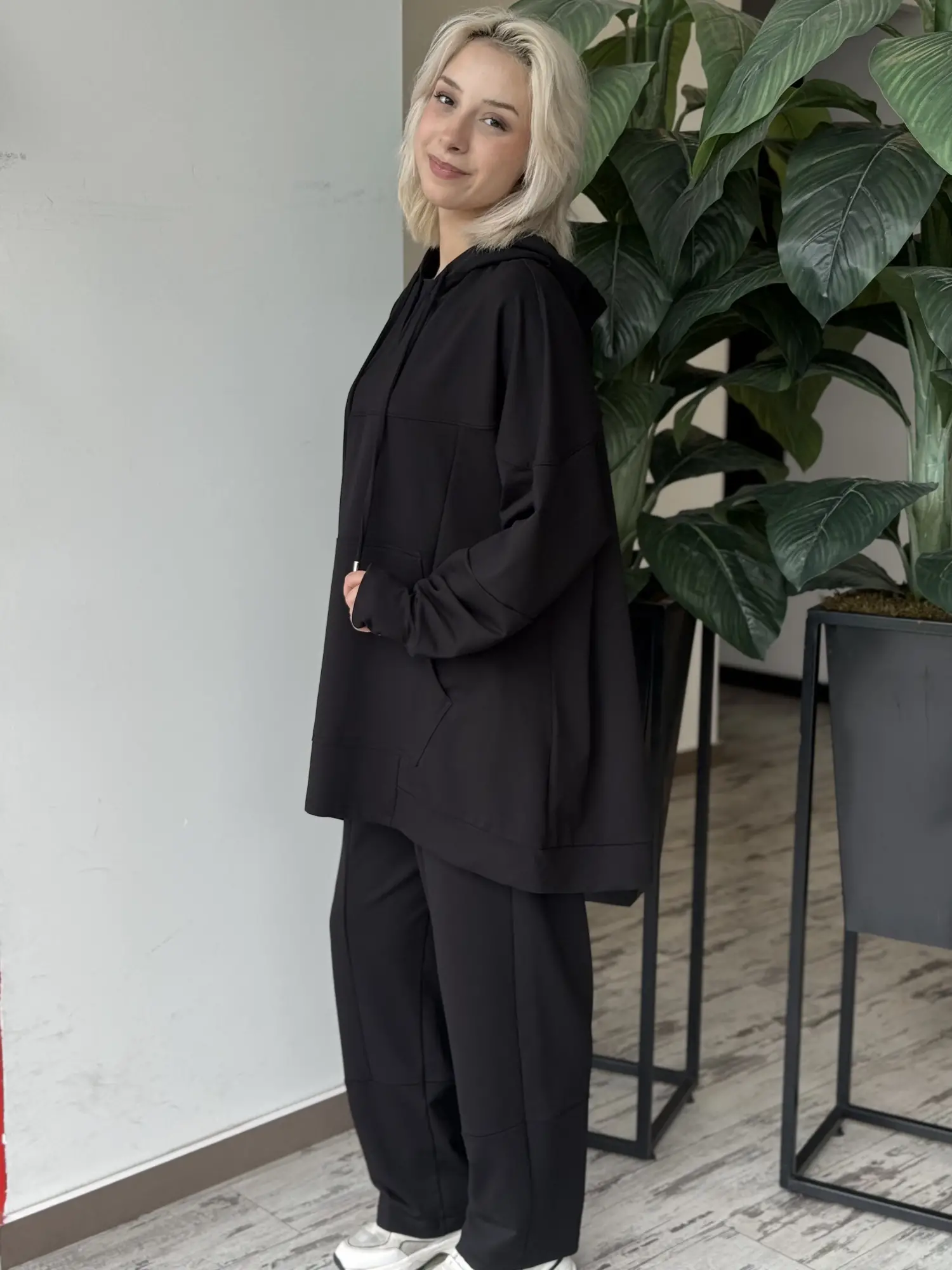 Almarwah Spor Dikiş Detaylı Sweat Pantolon Takım ALL3000