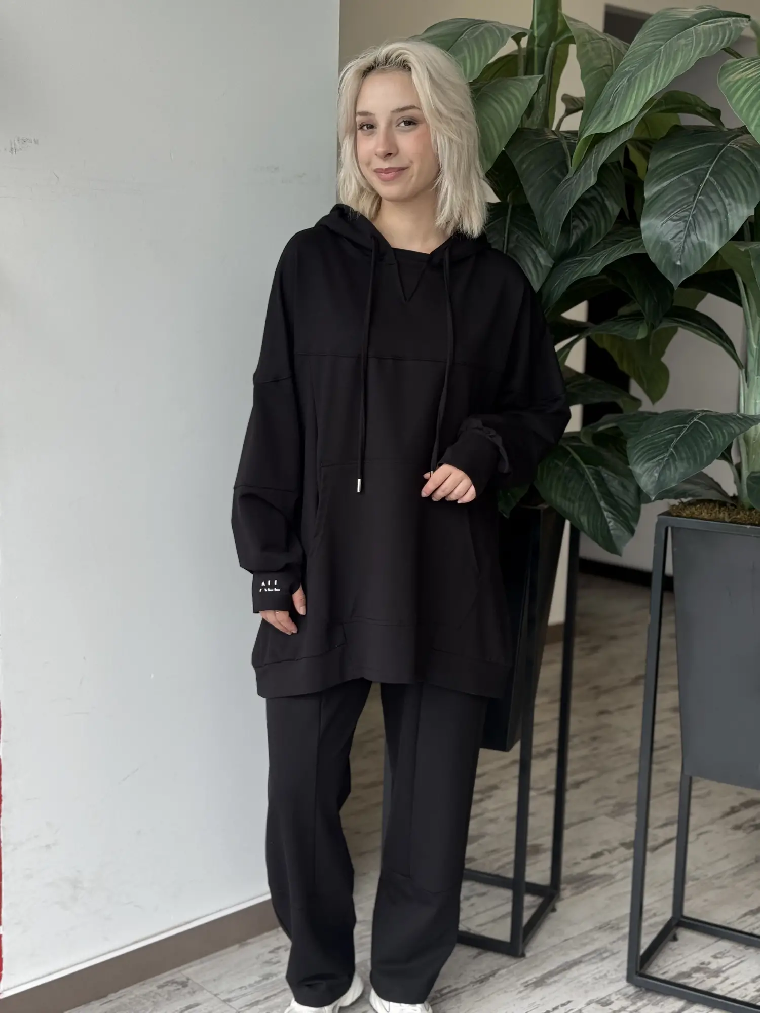 Almarwah Spor Dikiş Detaylı Sweat Pantolon Takım ALL3000
