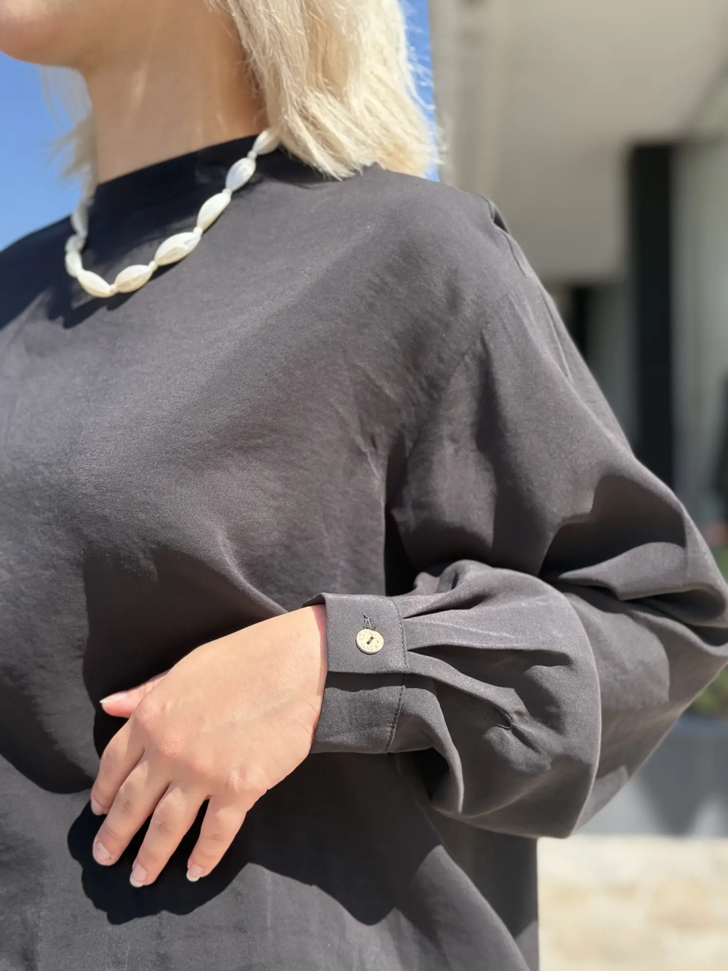 Almarwah Sırt Düğme Detaylı Tunik Pantolon Takım 203038