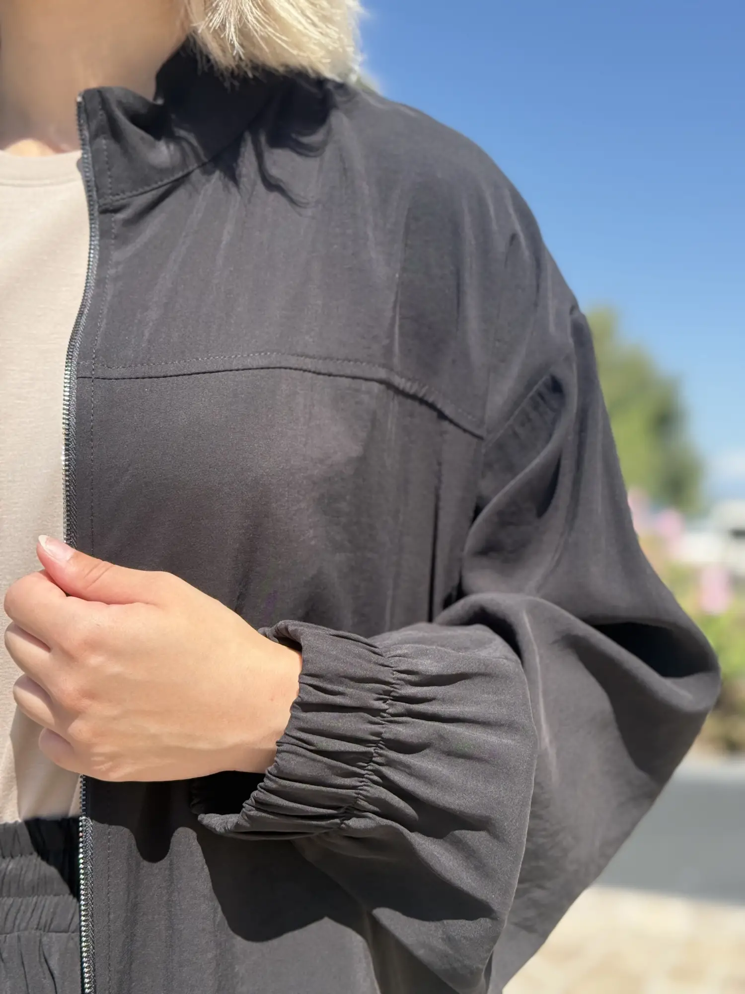 Almarwah Fermuarlı Modal Üçlü Kap Tunik Pantolon Takım 203076