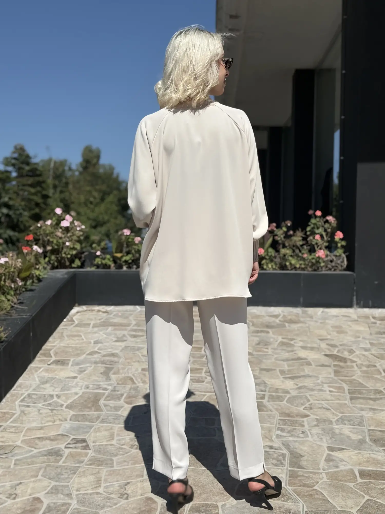 Ghisa Önü Drape Triko Detaylı Ribanalı Krep Tunik G4469K