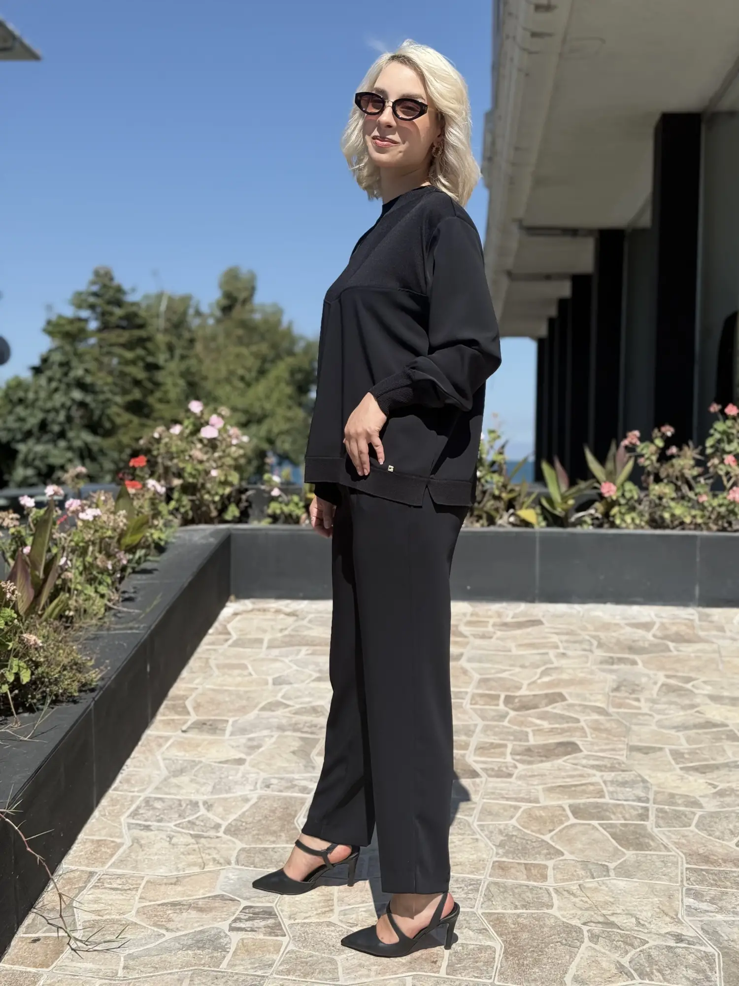 Ghisa Omzu Triko Detaylı Ribanalı Bluz G4467K