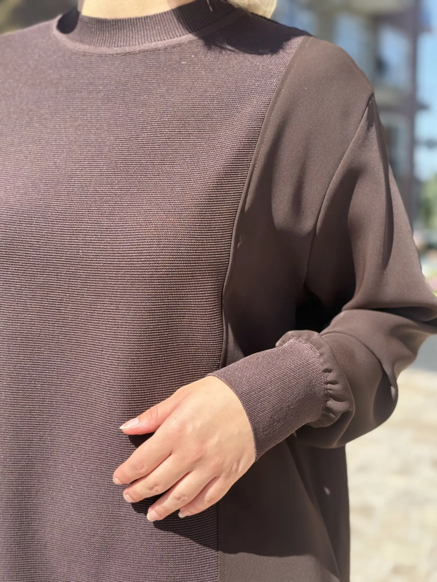 Ghisa Önü Triko Detaylı Ribanalı Tunik G4477K