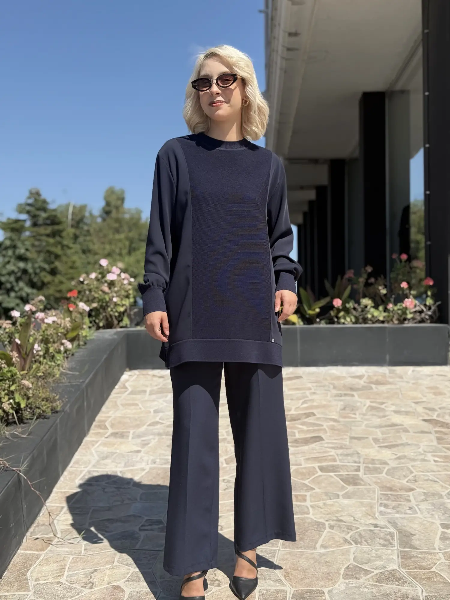 Ghisa Önü Triko Detaylı Ribanalı Tunik G4477K