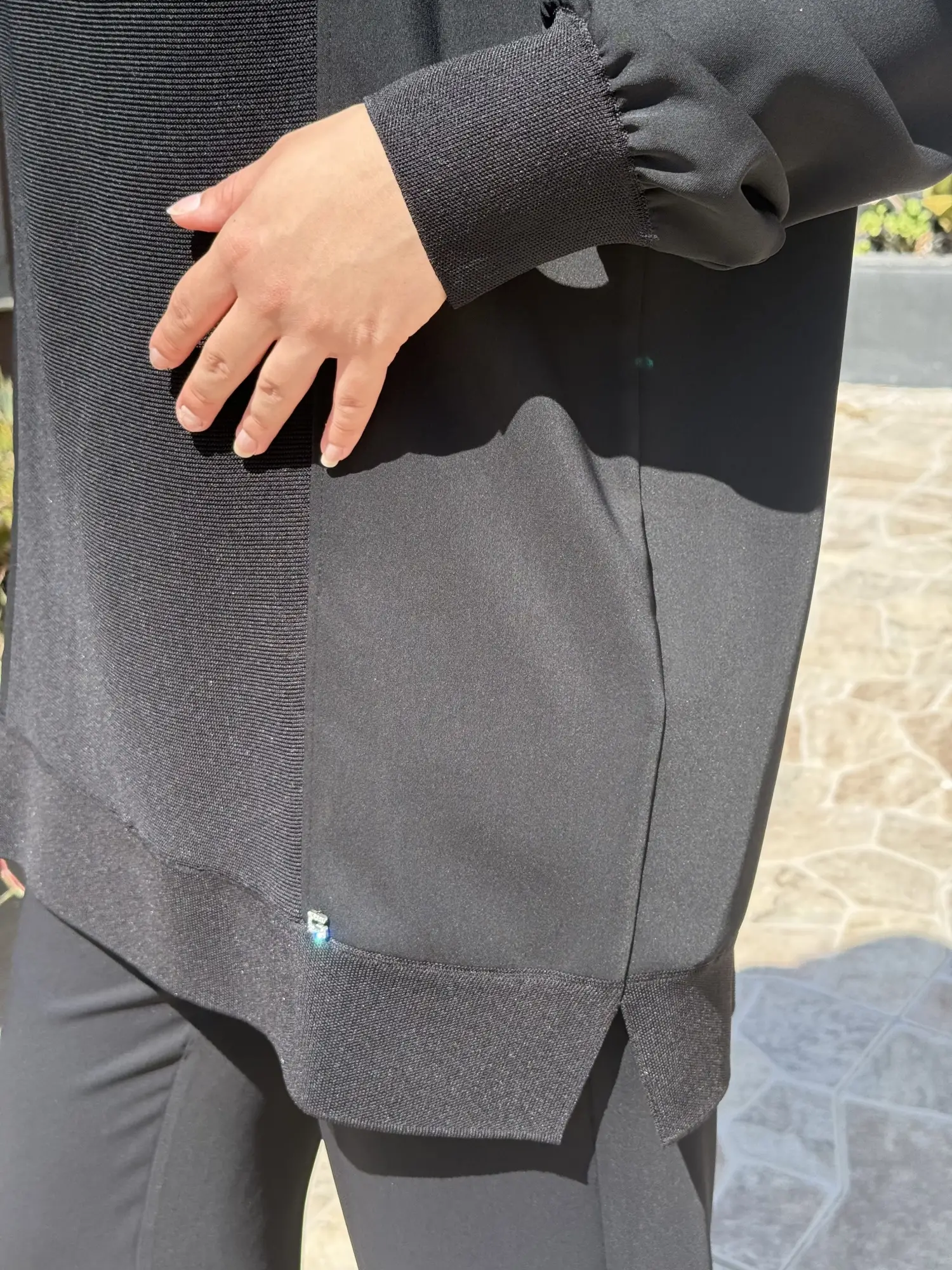 Ghisa Önü Triko Detaylı Ribanalı Tunik G4477K