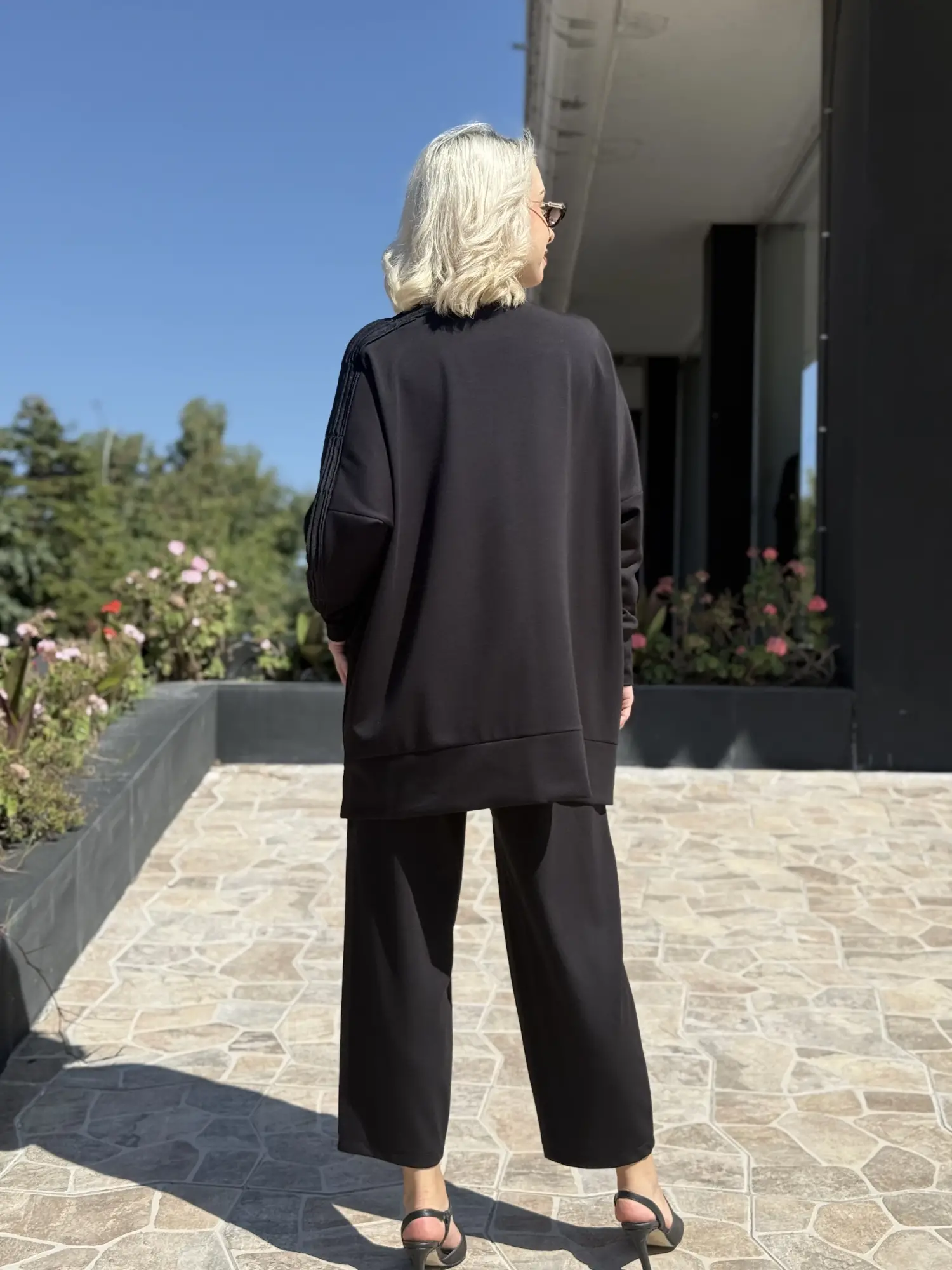 Ghisa Triko Detaylı Tunik Pantolon Takım G9201