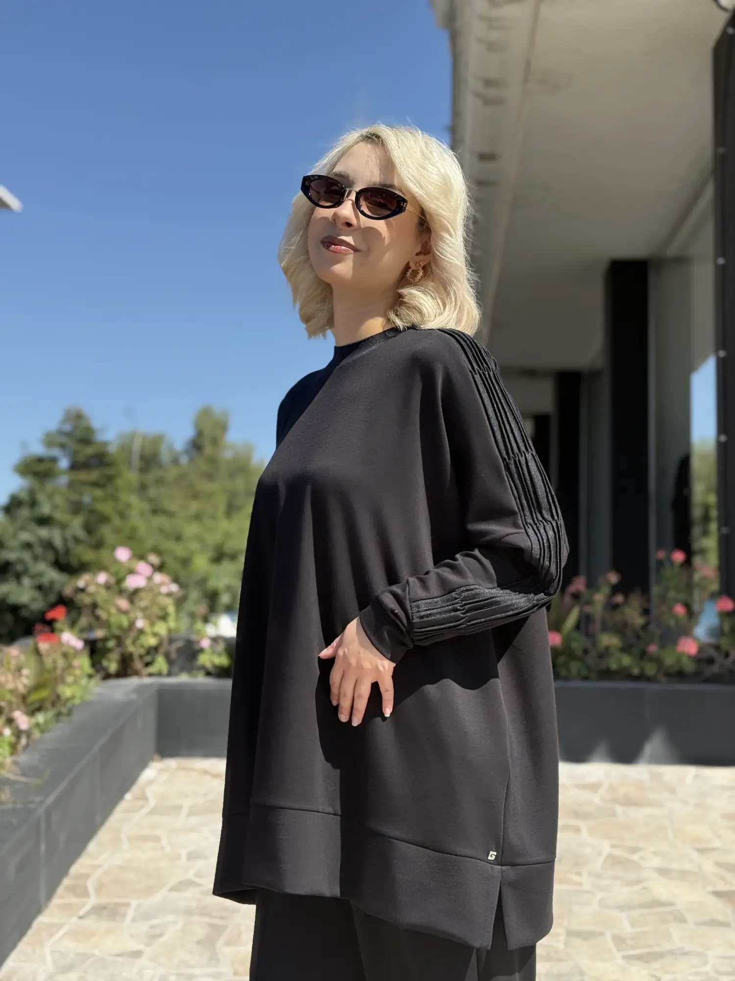 Ghisa Triko Detaylı Tunik Pantolon Takım G9201