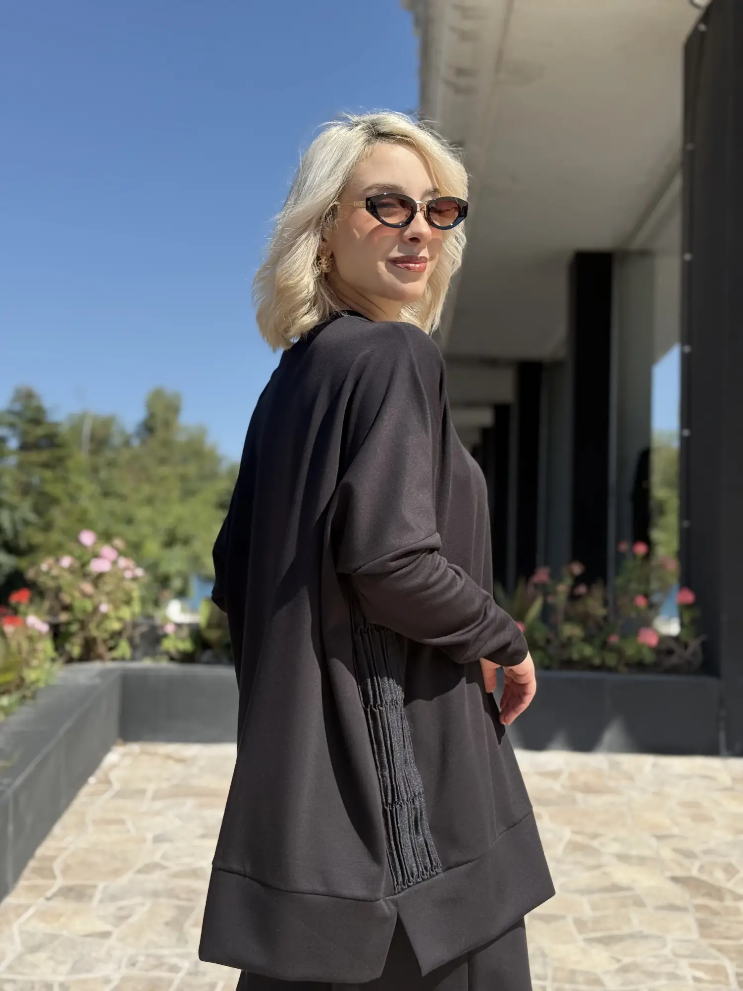 Ghisa Triko Detaylı Tunik Pantolon Takım G9201