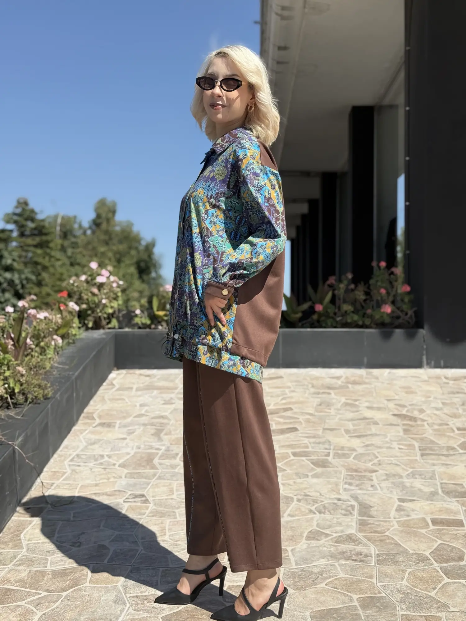 Ghisa Etnik Desenli Biye Detaylı Ceket Pantolon Takım G9206