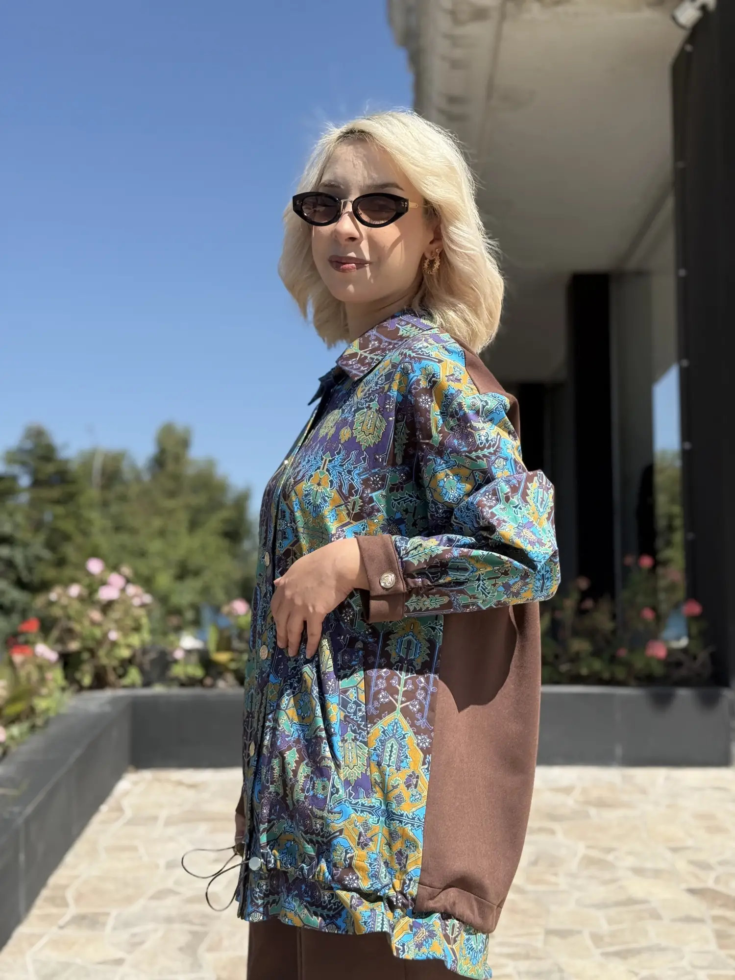 Ghisa Etnik Desenli Biye Detaylı Ceket Pantolon Takım G9206