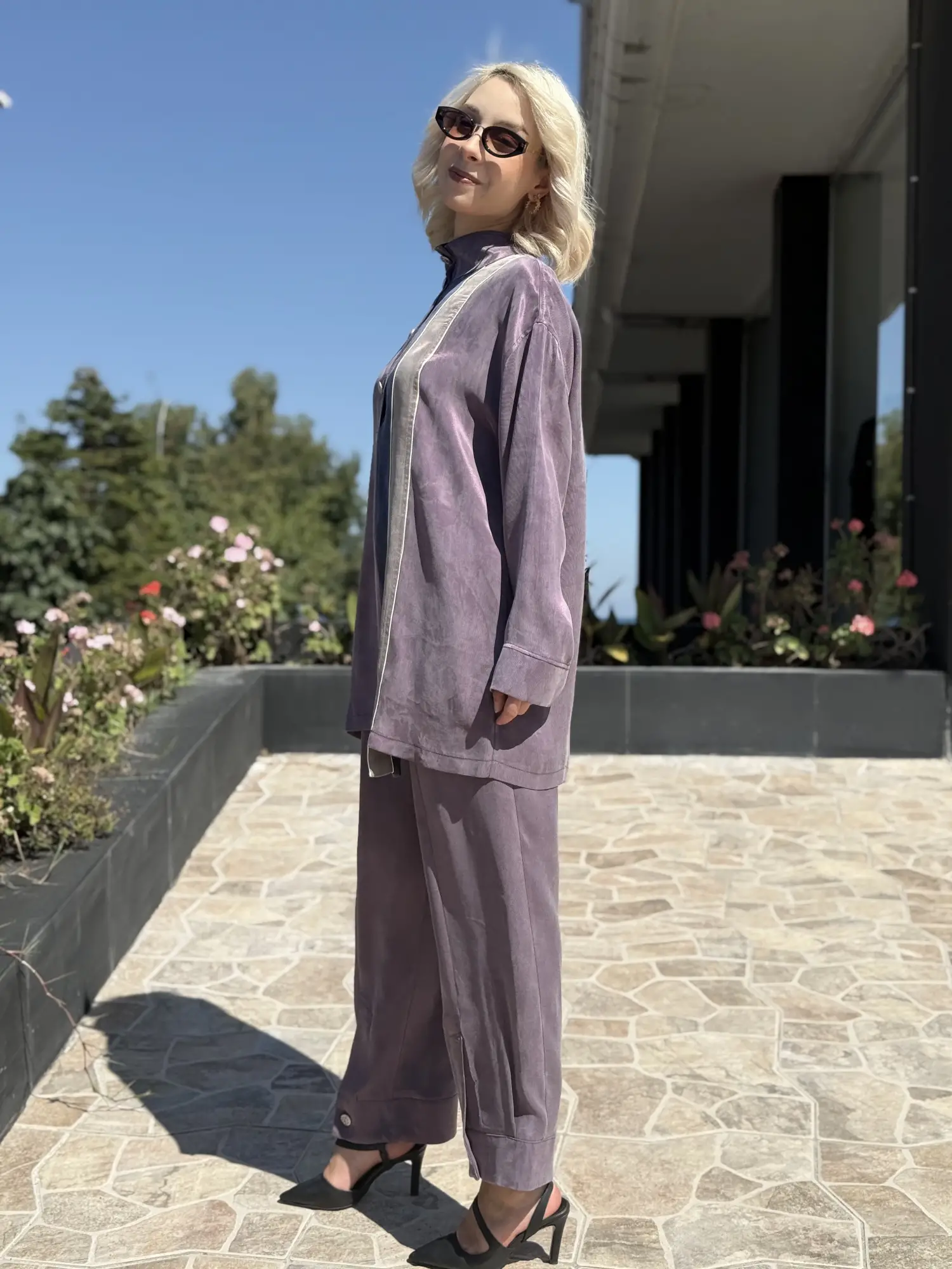 Ghisa Renk Kombinli Tunik Pantolon Takım G9412
