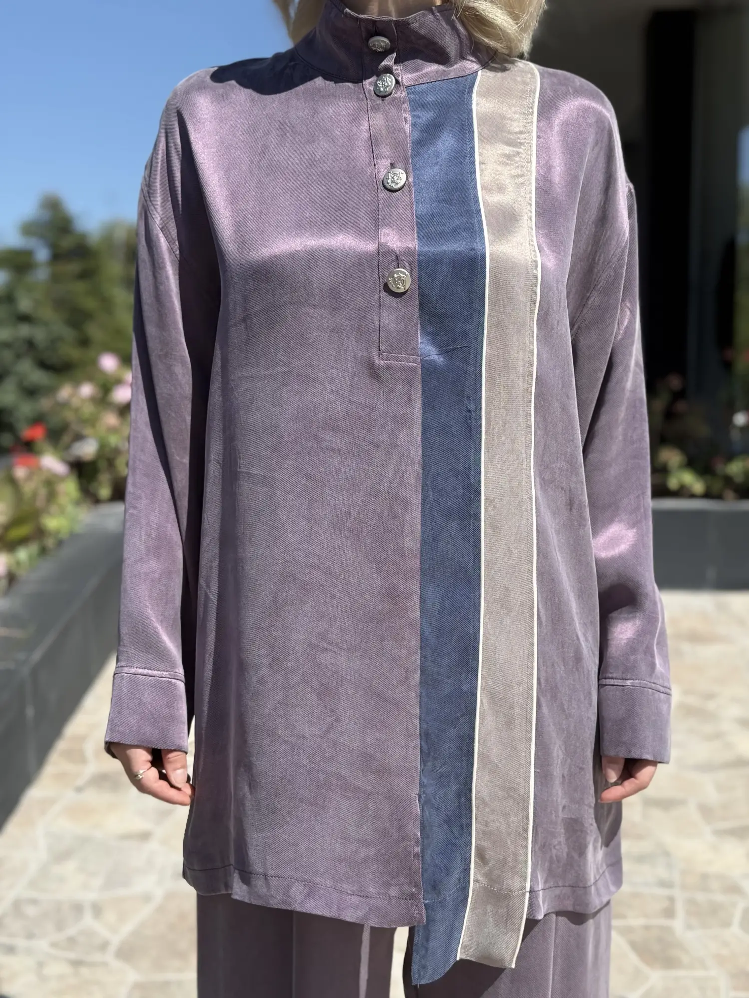 Ghisa Renk Kombinli Tunik Pantolon Takım G9412