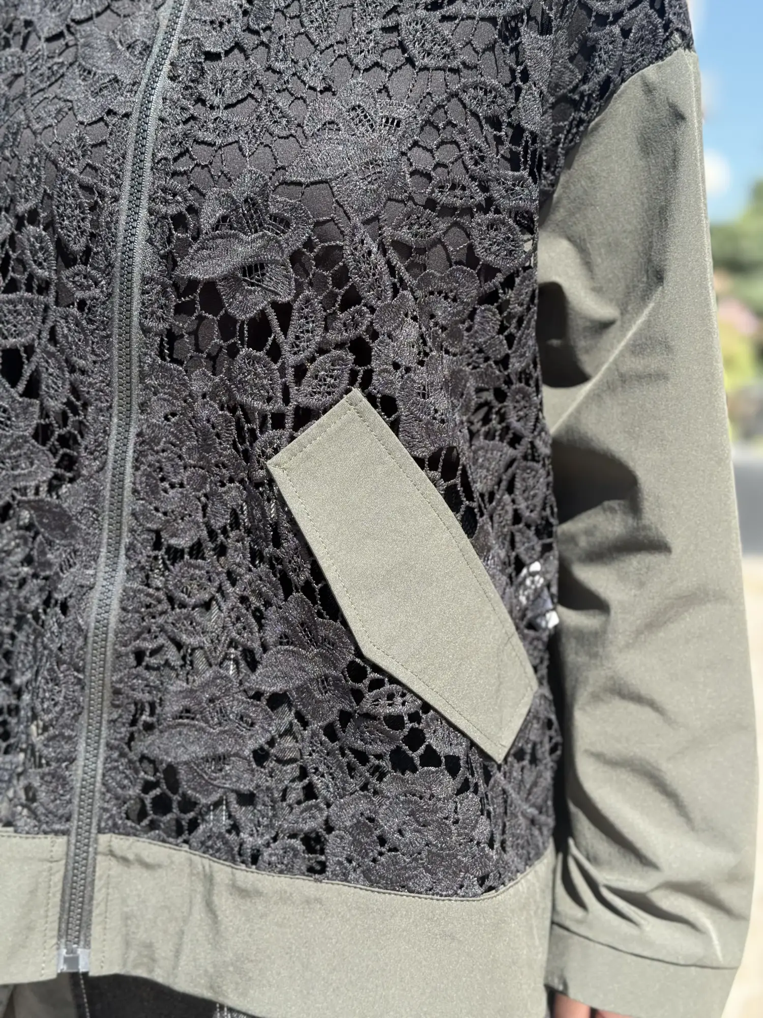 Ghisa Denim kombinli Güpür Detaylı Ceket Etek Takım G9354