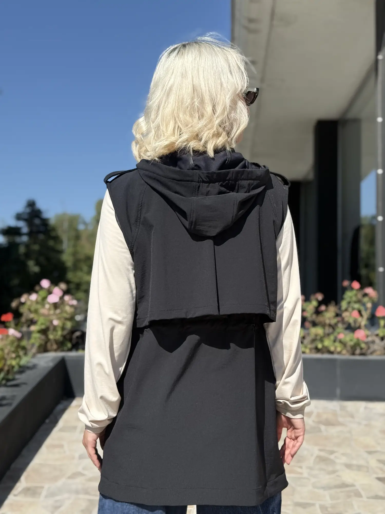 Ghisa Rüzgarlık Detaylı Kapüşonlu Yelek G3430