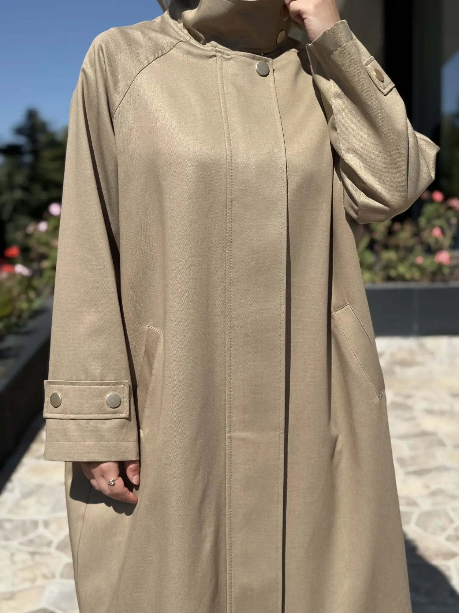 Ghisa Yüksek Yaka Kanvas Kap G2715