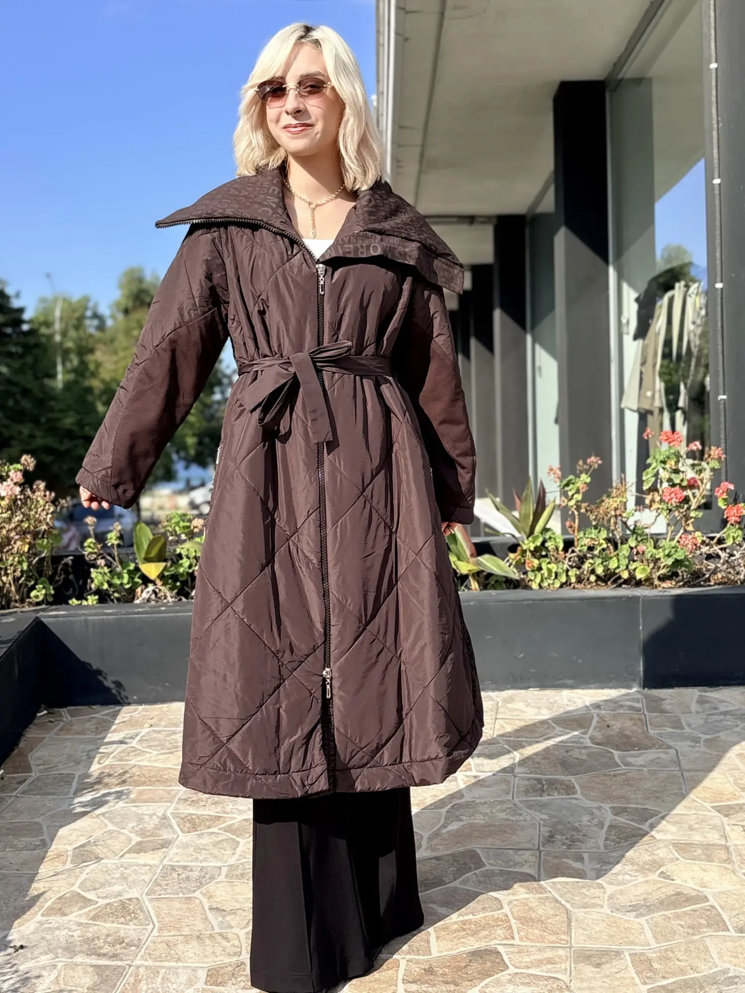 Misswhence Fermuar ve Dikiş Detaylı Şişme Mont 40536