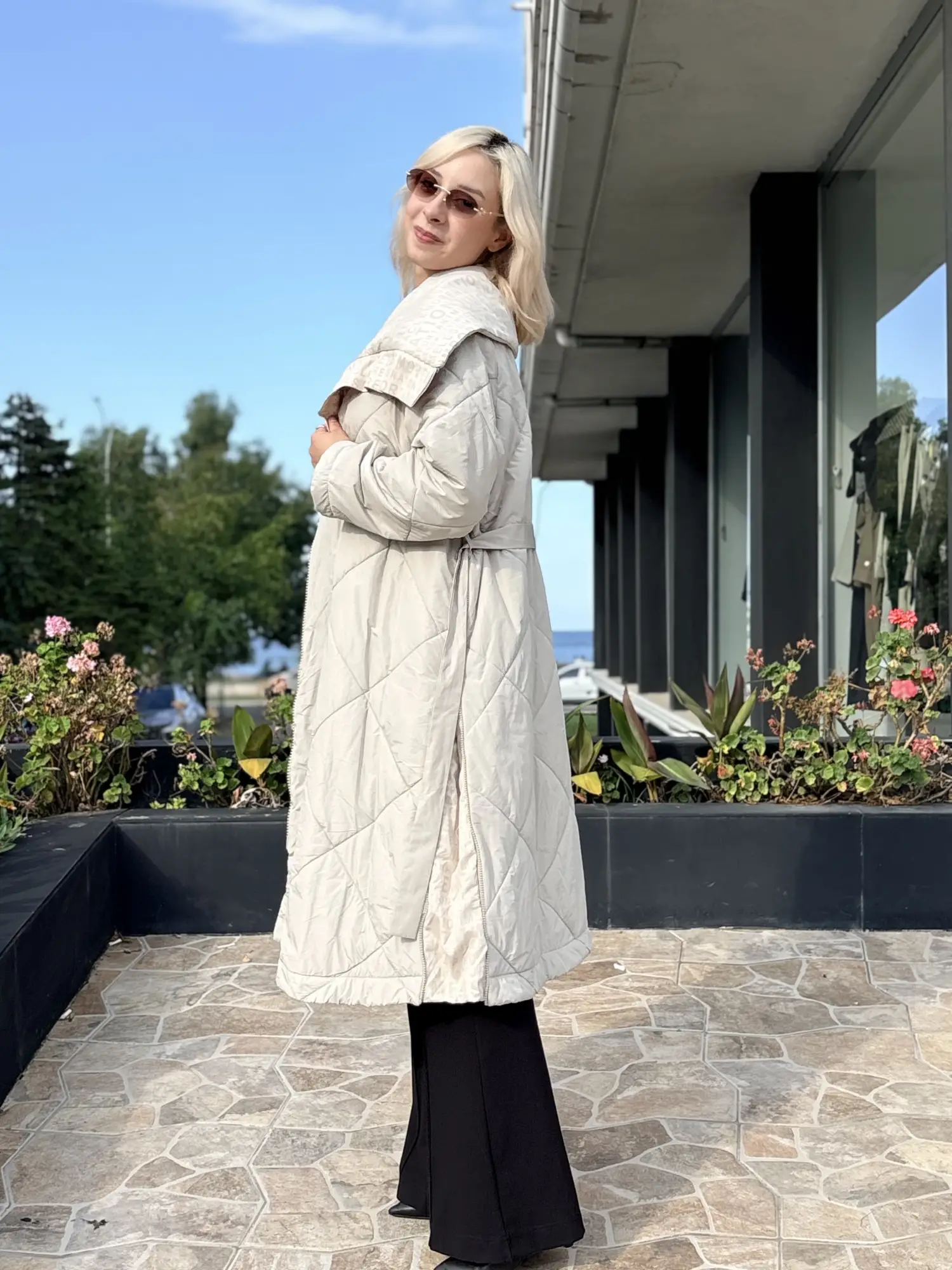 Misswhence Fermuar ve Dikiş Detaylı Şişme Mont 40536