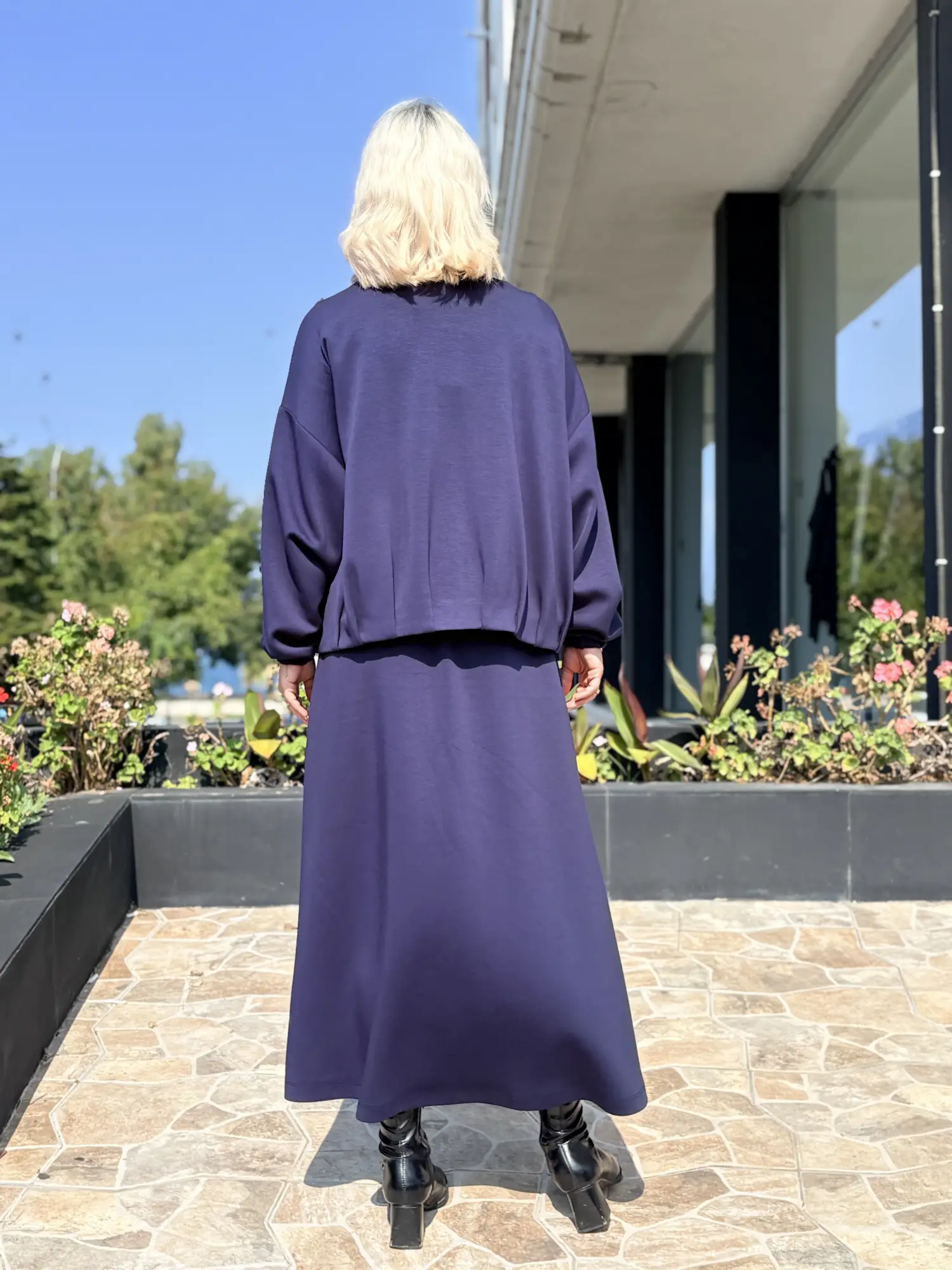 Kayra Pens detaylı Spor Ceket Etek Takım KA16020