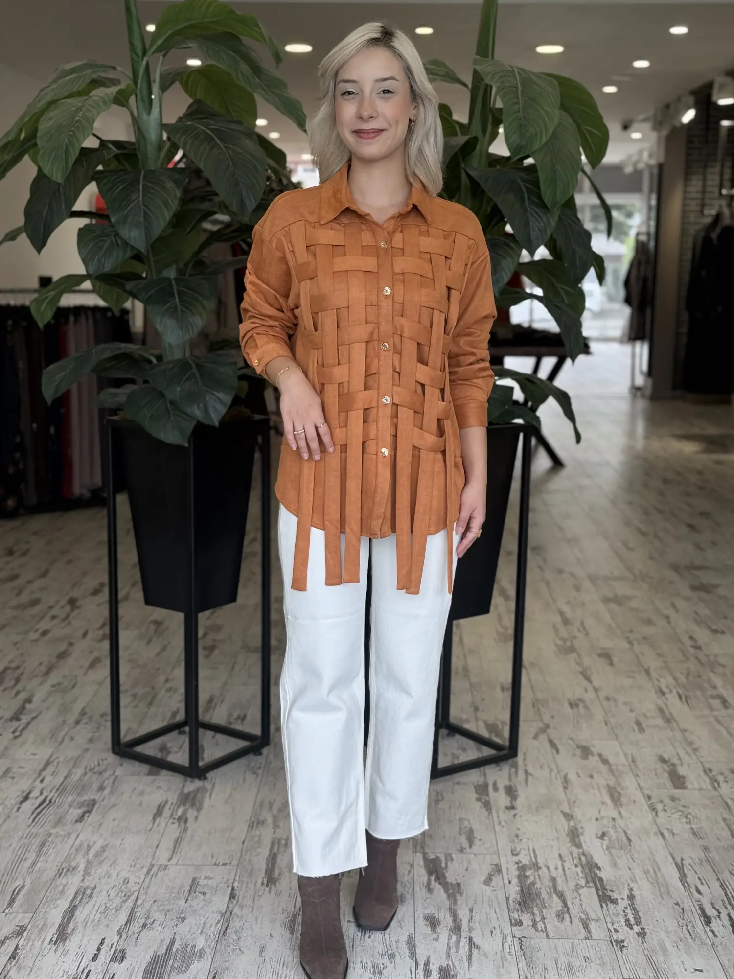 QooQ Store Kesik Paça Straight Jean Pantolon 27FW332