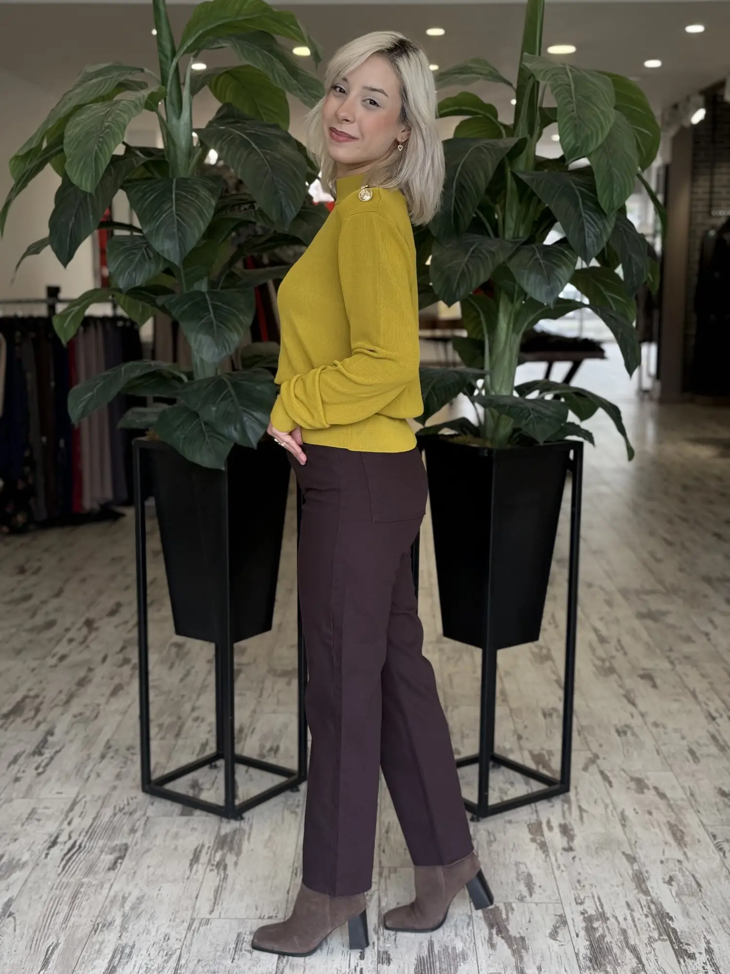 QooQ Store Kesik Paça Straight Jean Pantolon 27FW332