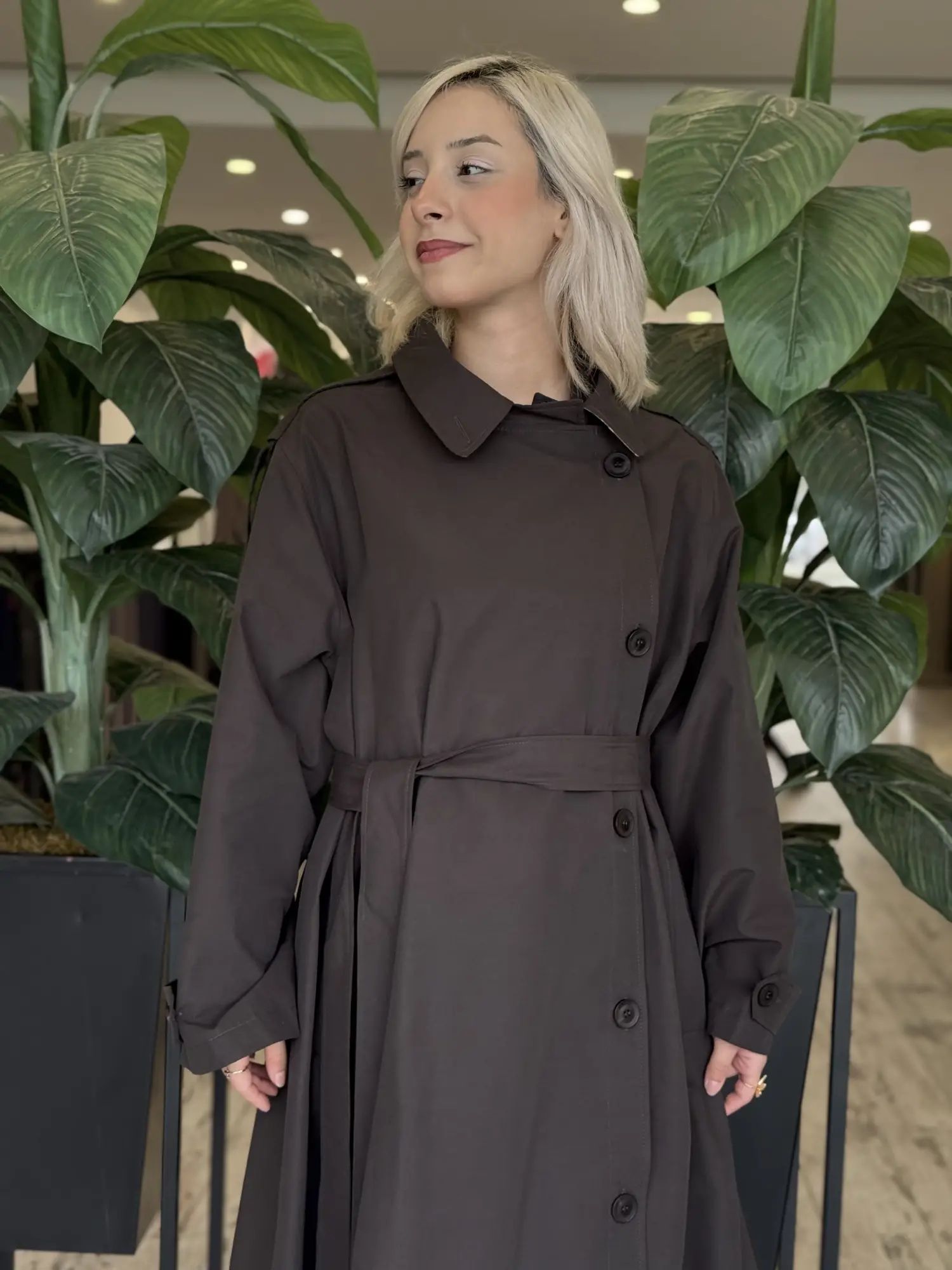 QooQ Store Anvelop Asimetrik Trench 27FW601