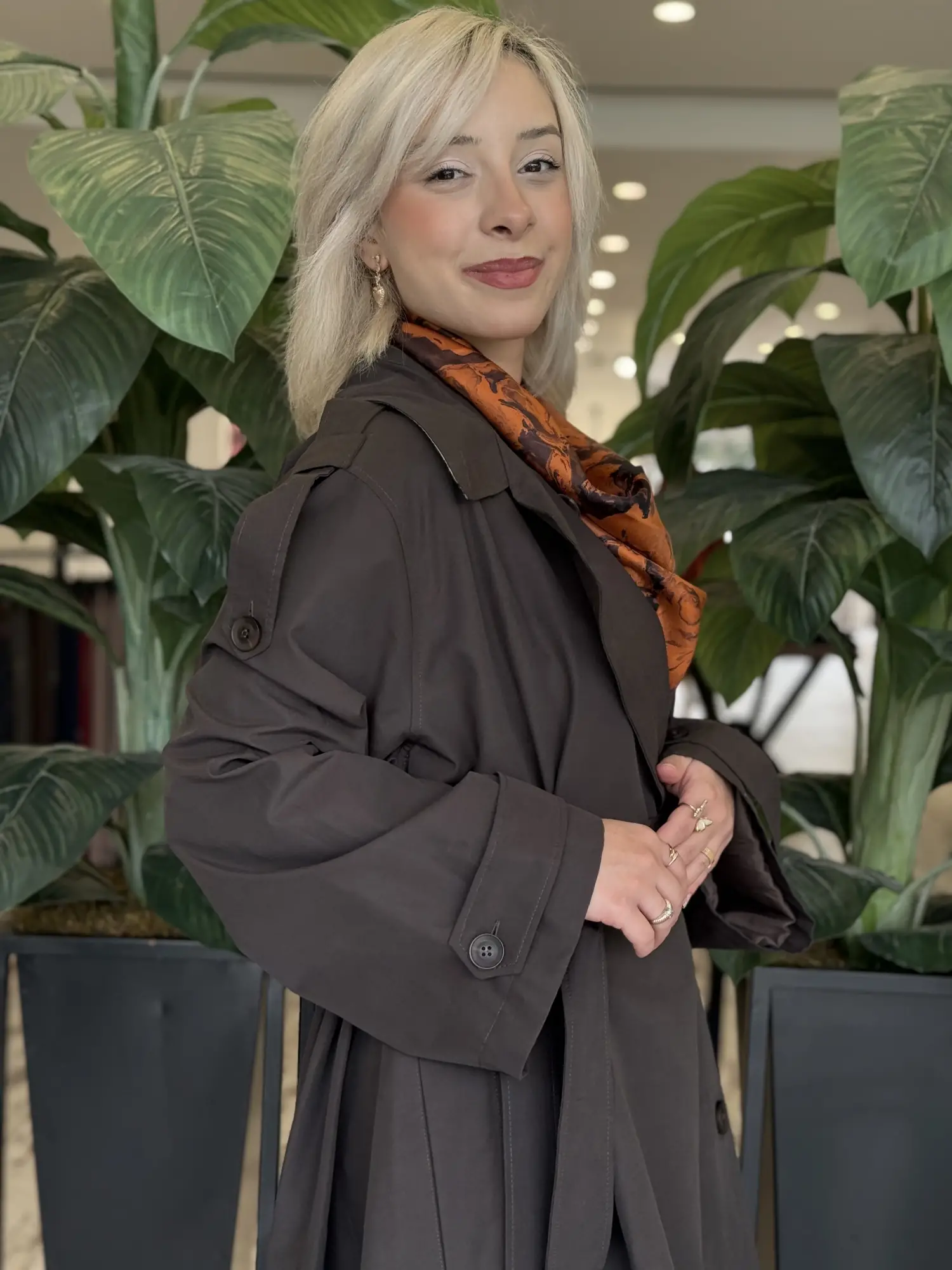 QooQ Store Anvelop Asimetrik Trench 27FW601