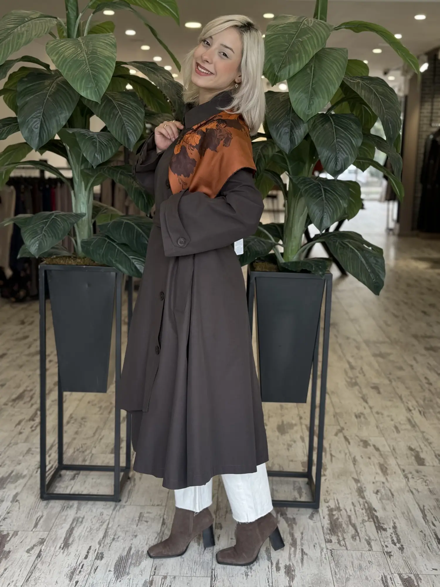 QooQ Store Anvelop Asimetrik Trench 27FW601