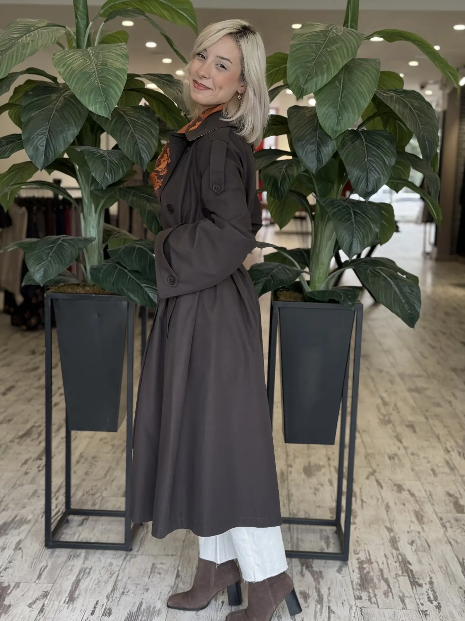 QooQ Store Anvelop Asimetrik Trench 27FW601